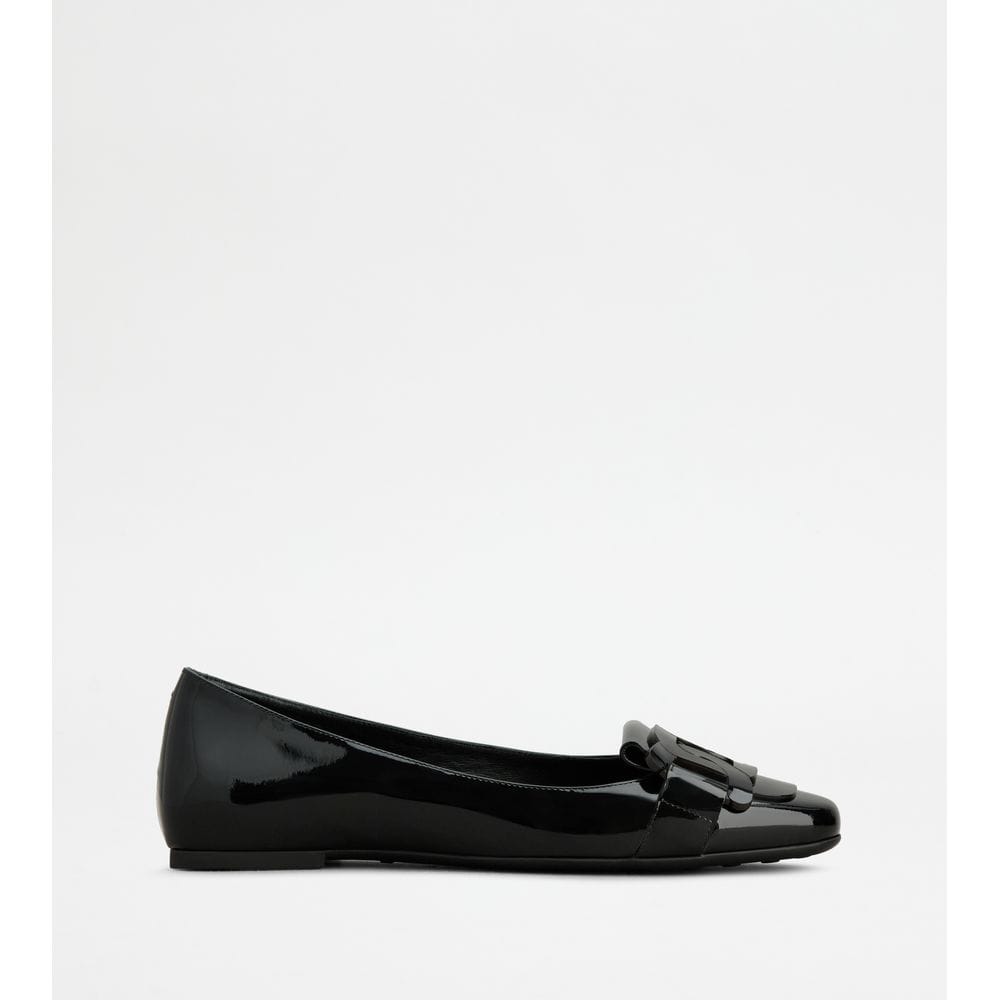 Tod's Tods Kate Ballerinas In Leather Black Womens