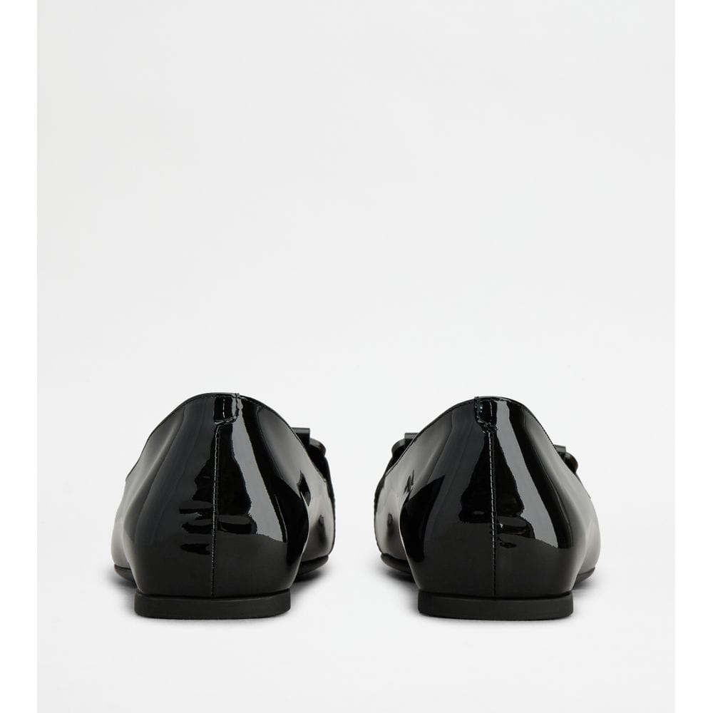 Tod's Tods Kate Ballerinas In Leather Black Womens