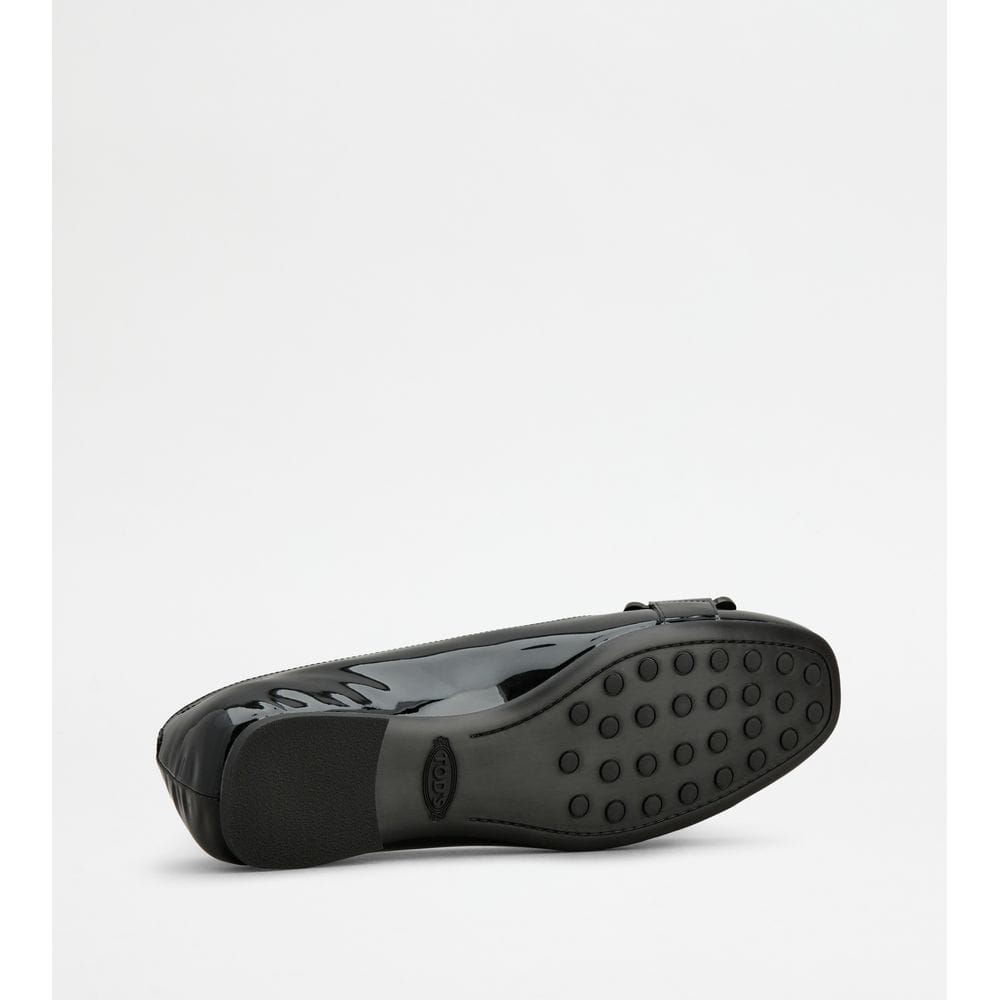 Tod's Tods Kate Ballerinas In Leather Black Womens