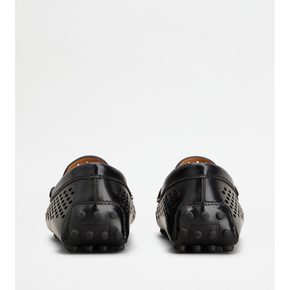 Tod's Tods Gommino Loafers In Leather Black Womens
