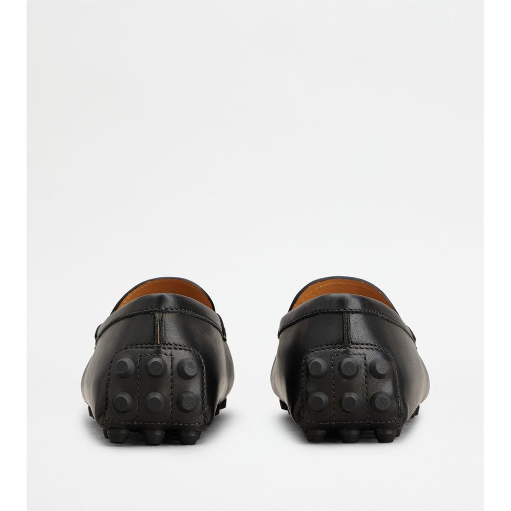 Tod's Tods T Timeless Gommino Bubble Loafers In Leather Black Womens