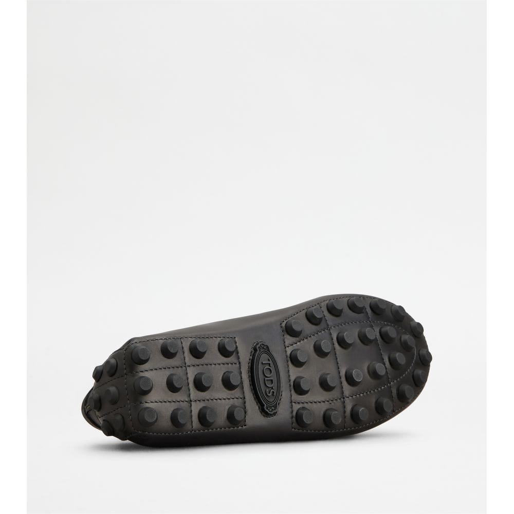 Tod's Tods T Timeless Gommino Bubble Loafers In Leather Black Womens
