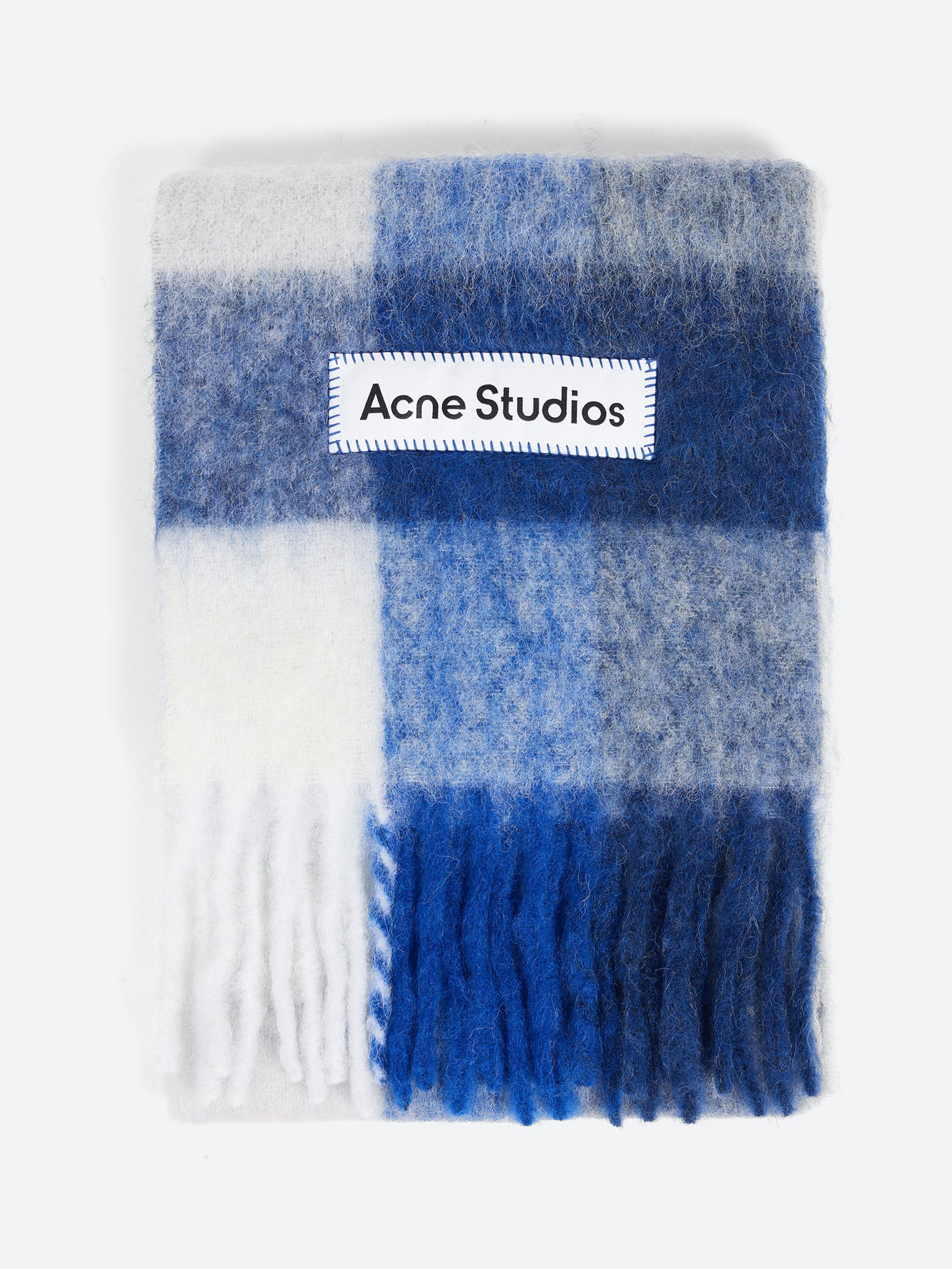 Acne Studios Mohair Checked Scarf