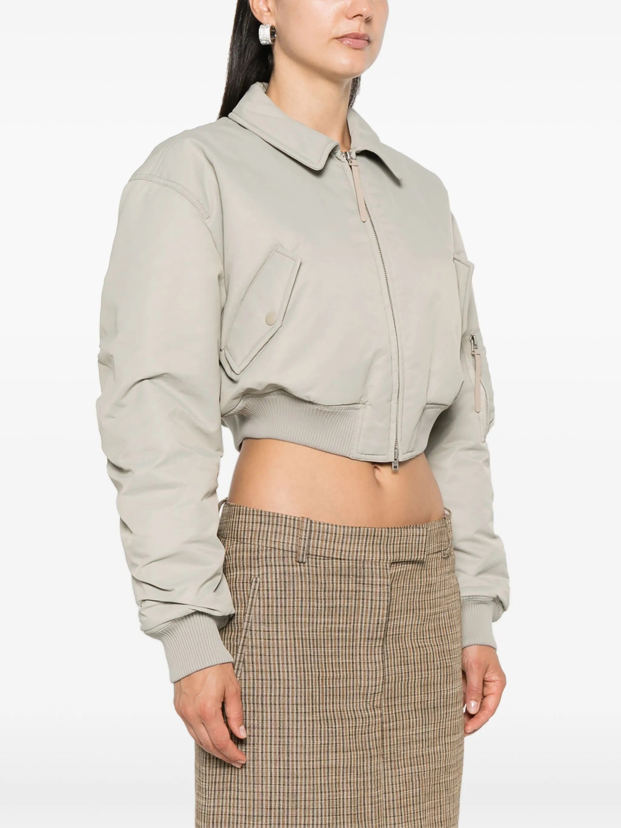 Acne Studios cropped padded bomber jacket