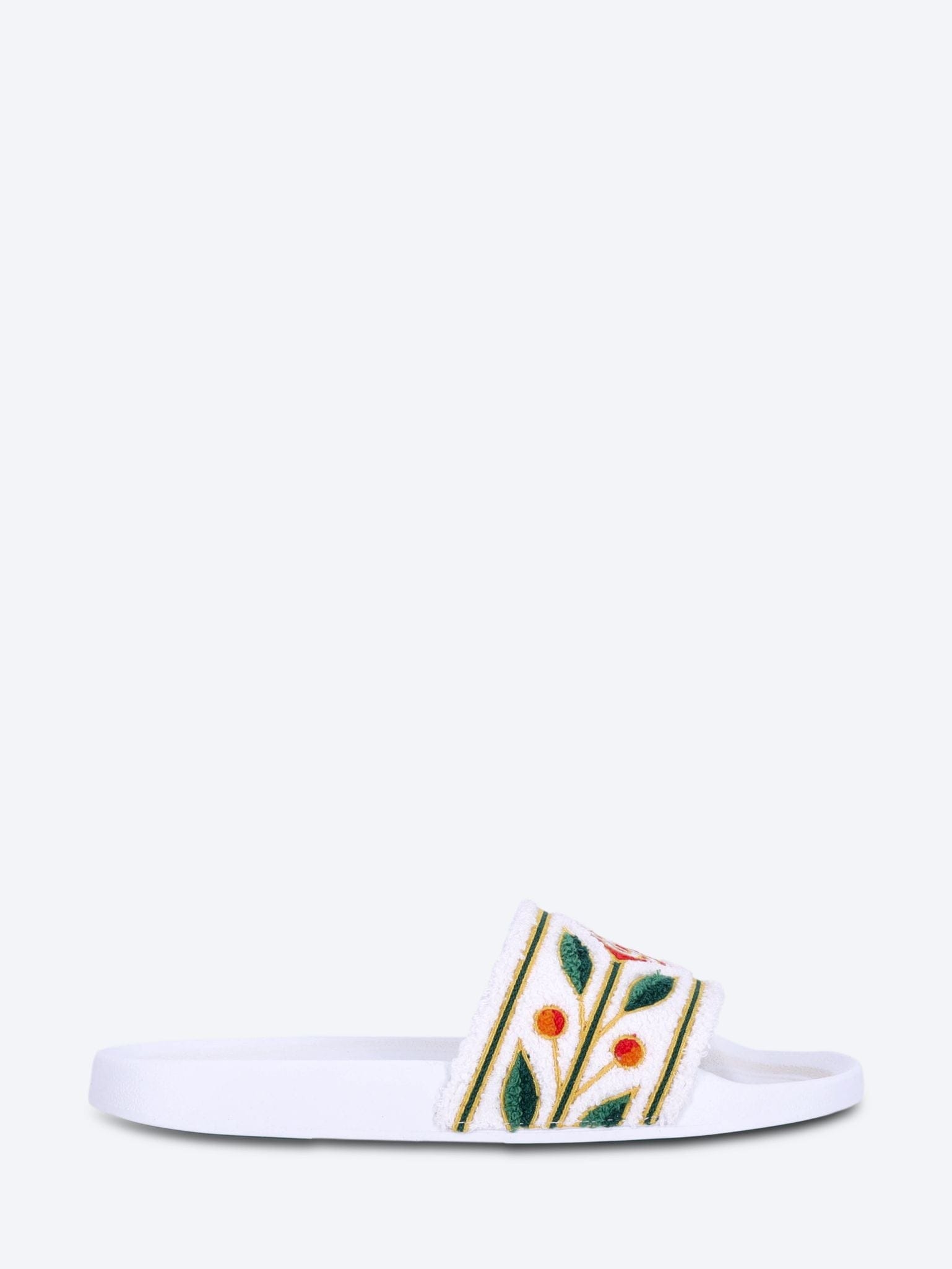 Casablanca Embroidered terry slider sandals