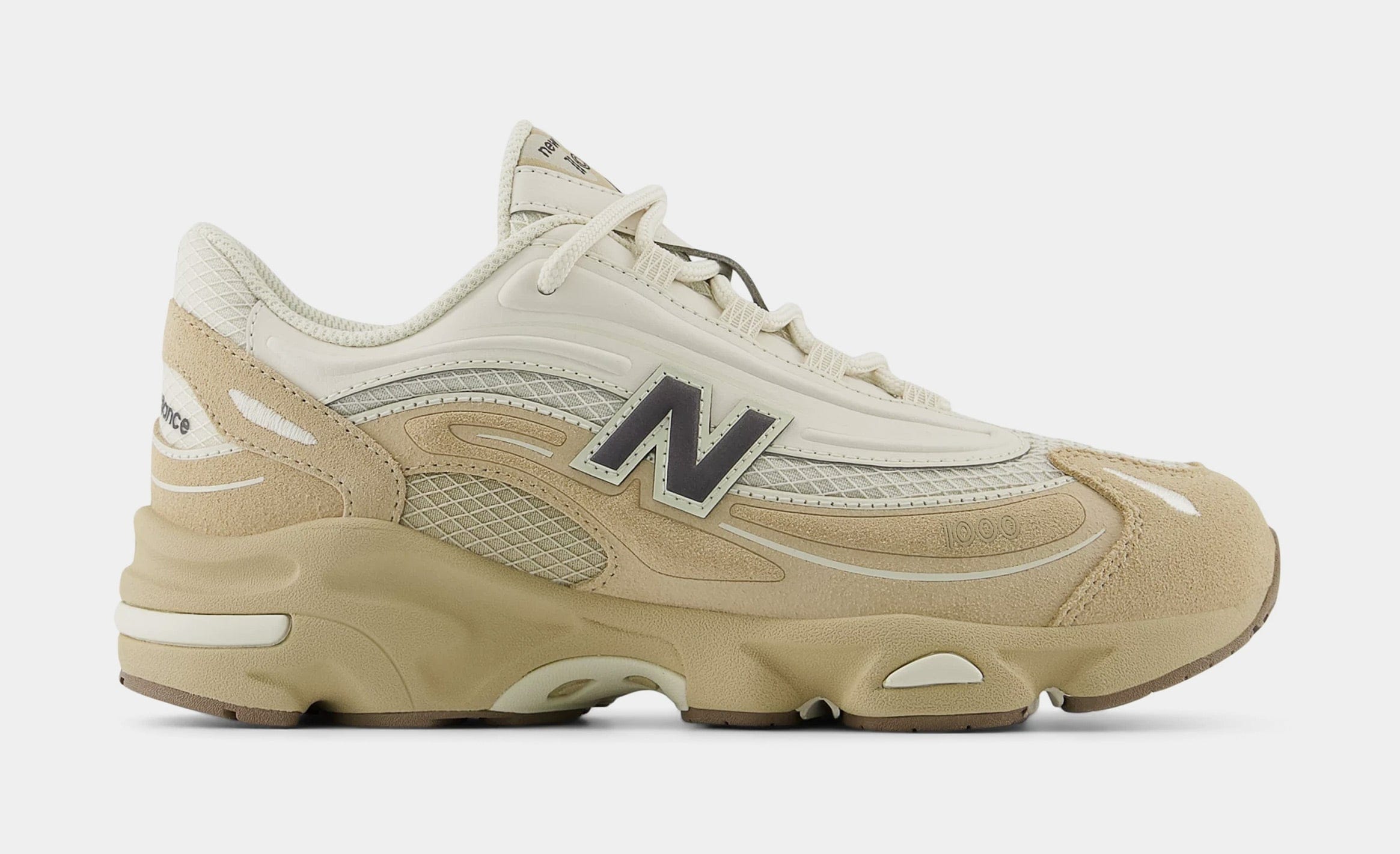 Newbalance 1000 Grade School Running Shoes (Beige/White)