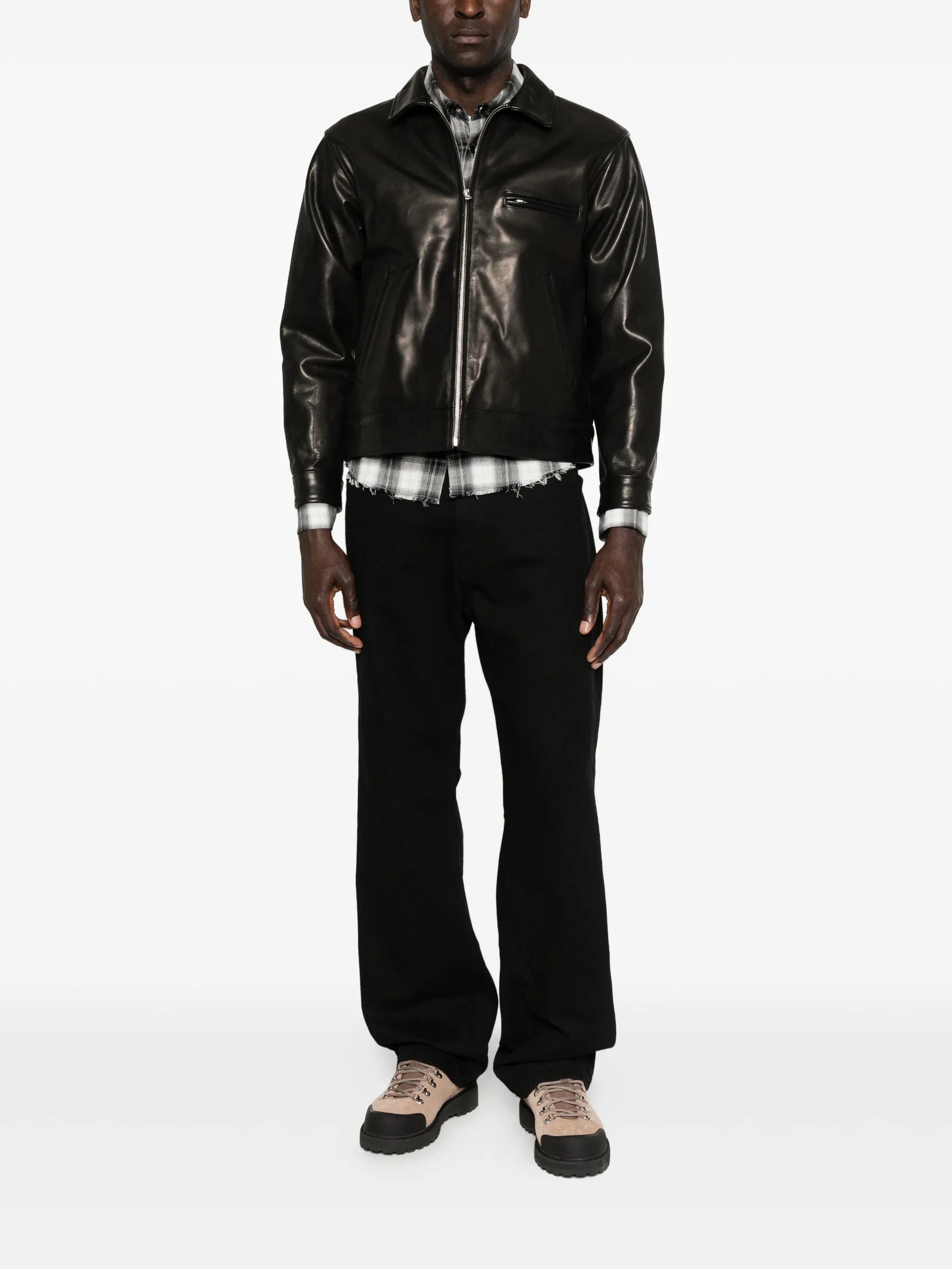 Neighborhood leather sports jacket