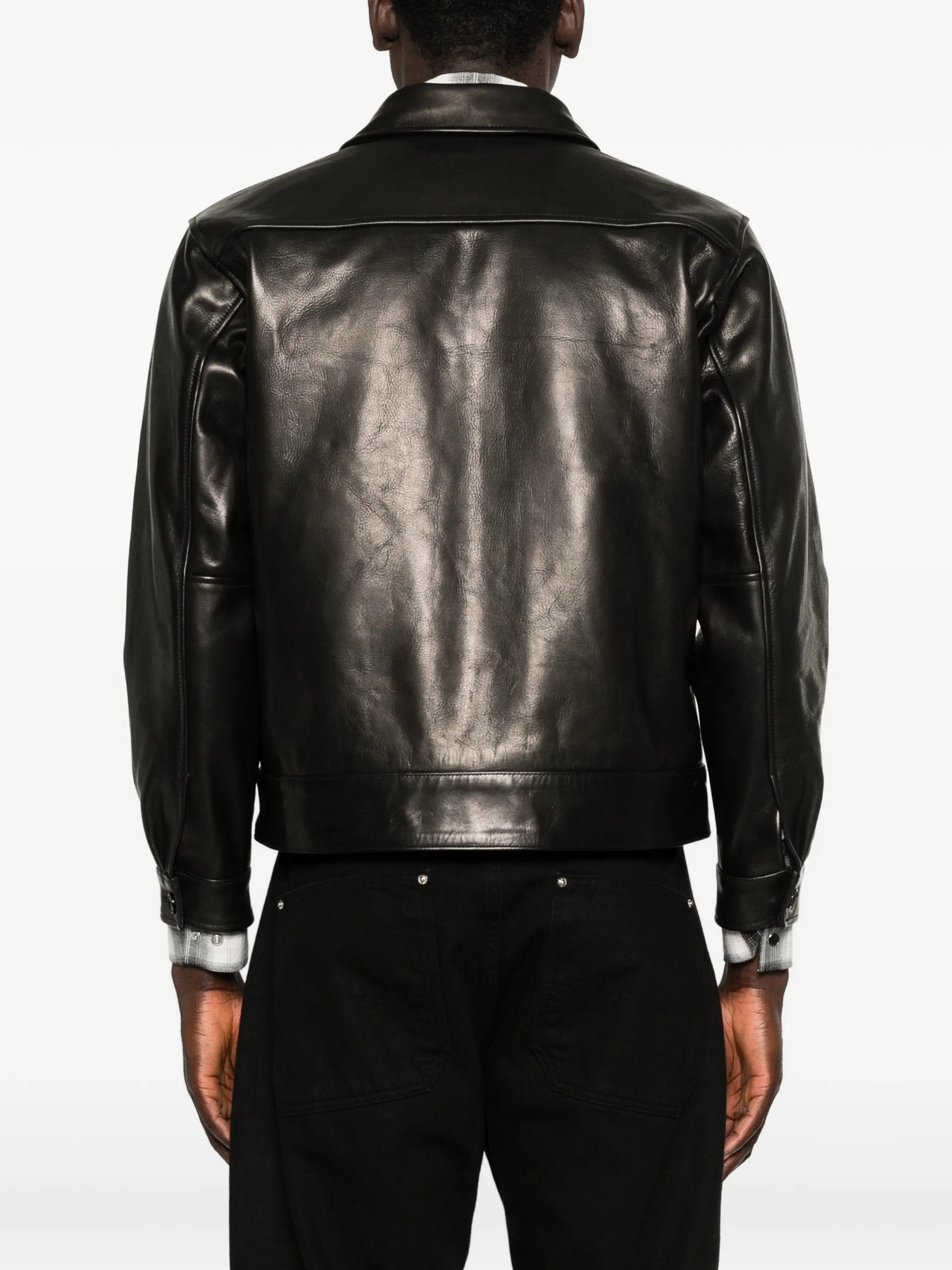 Neighborhood leather sports jacket