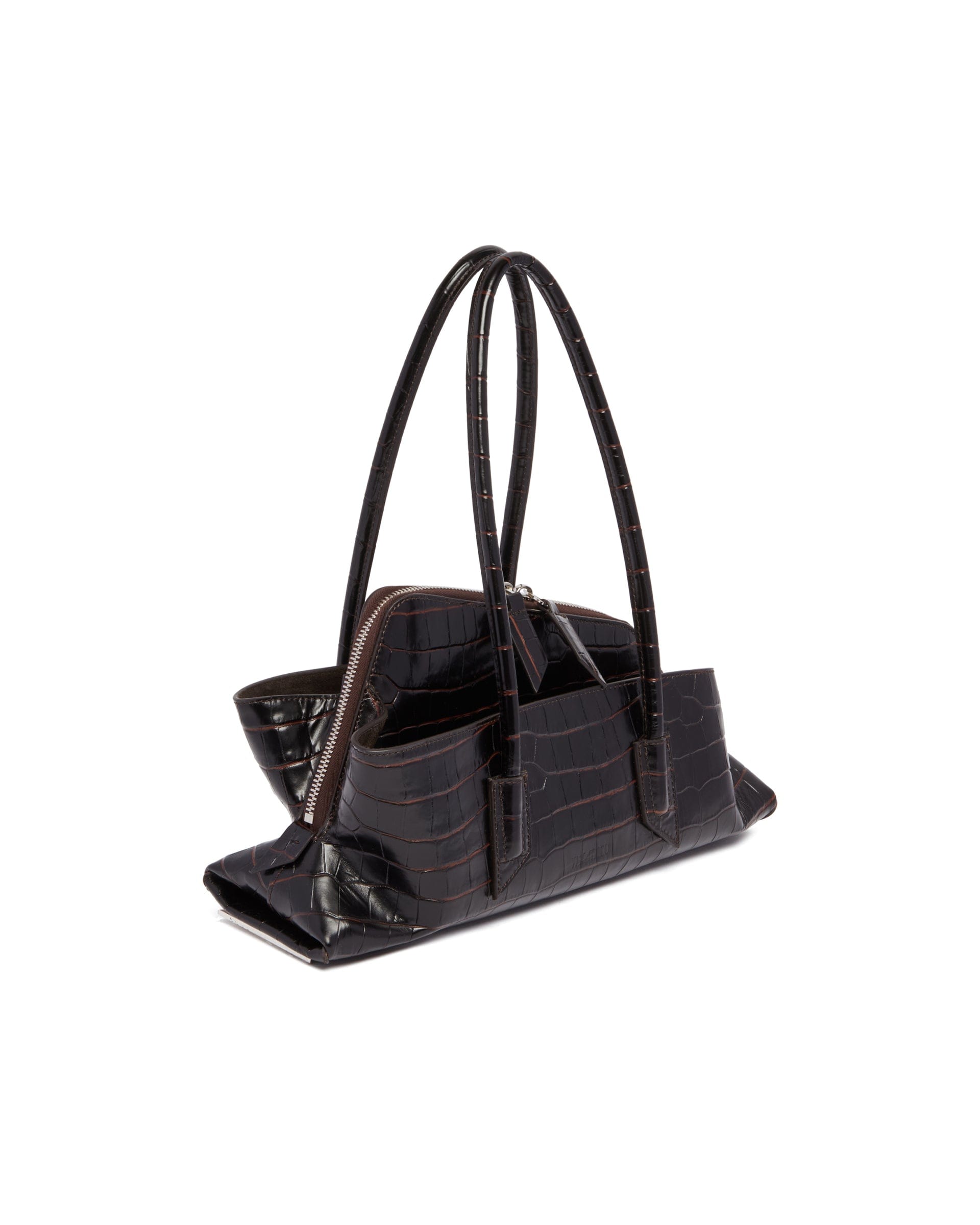 THE Attico Borsa La Passeggiata Small Marrone