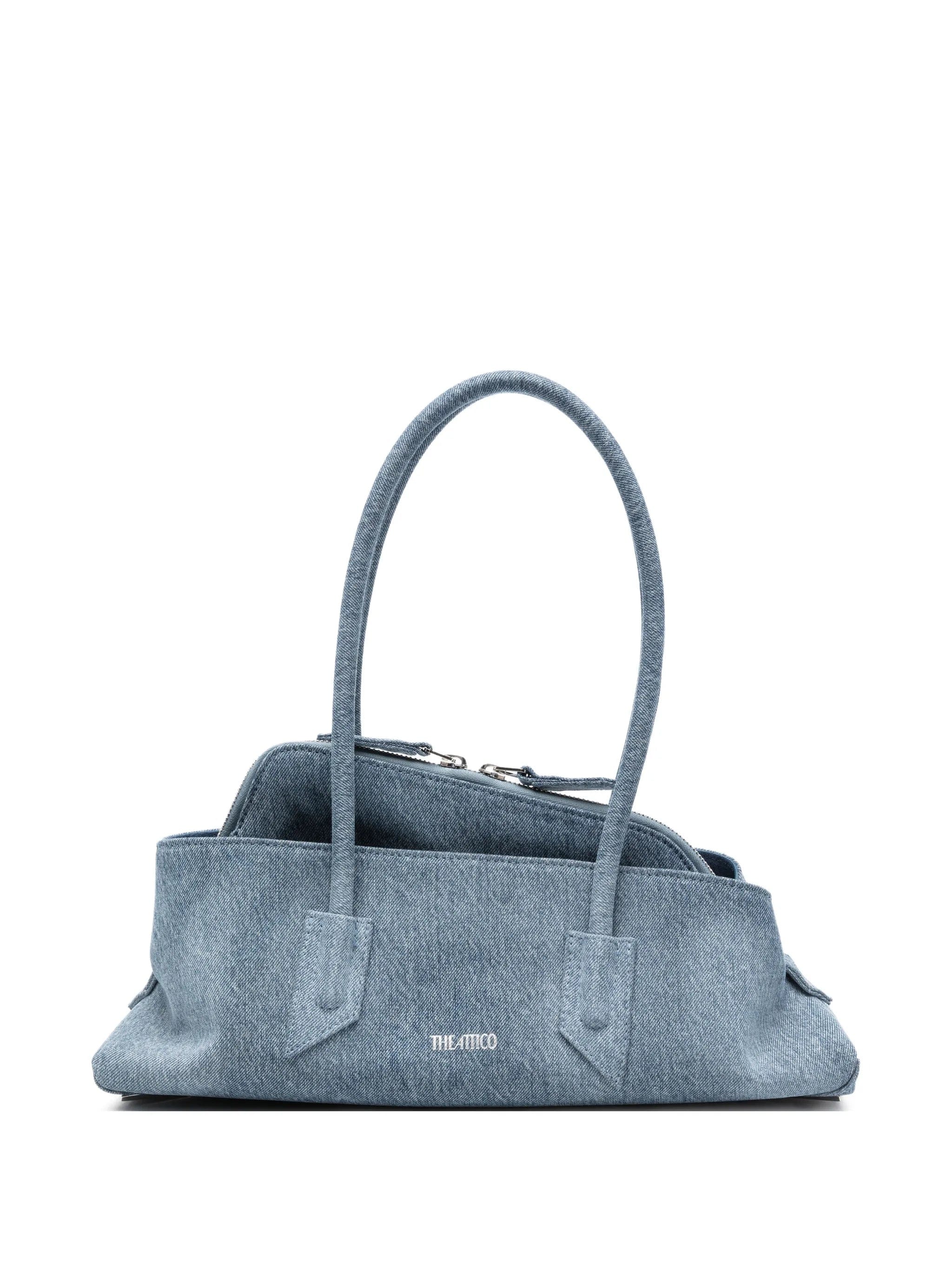 The Attico denim - effect shoulder bag