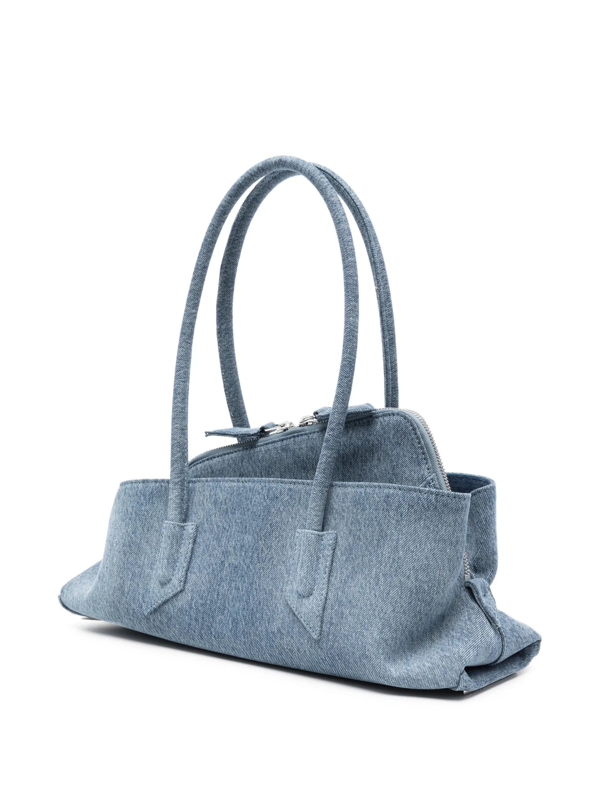 The Attico denim - effect shoulder bag