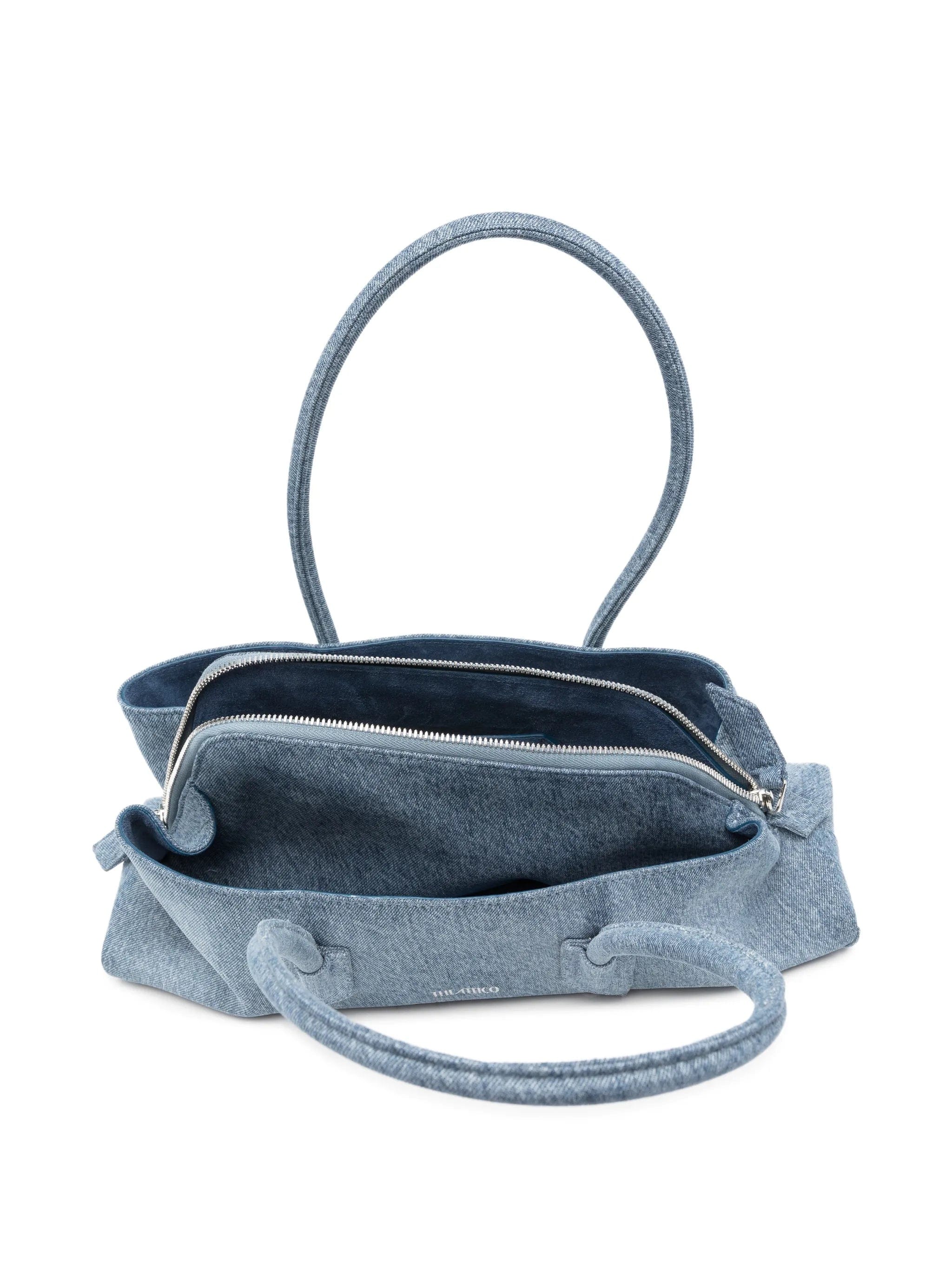 The Attico denim - effect shoulder bag