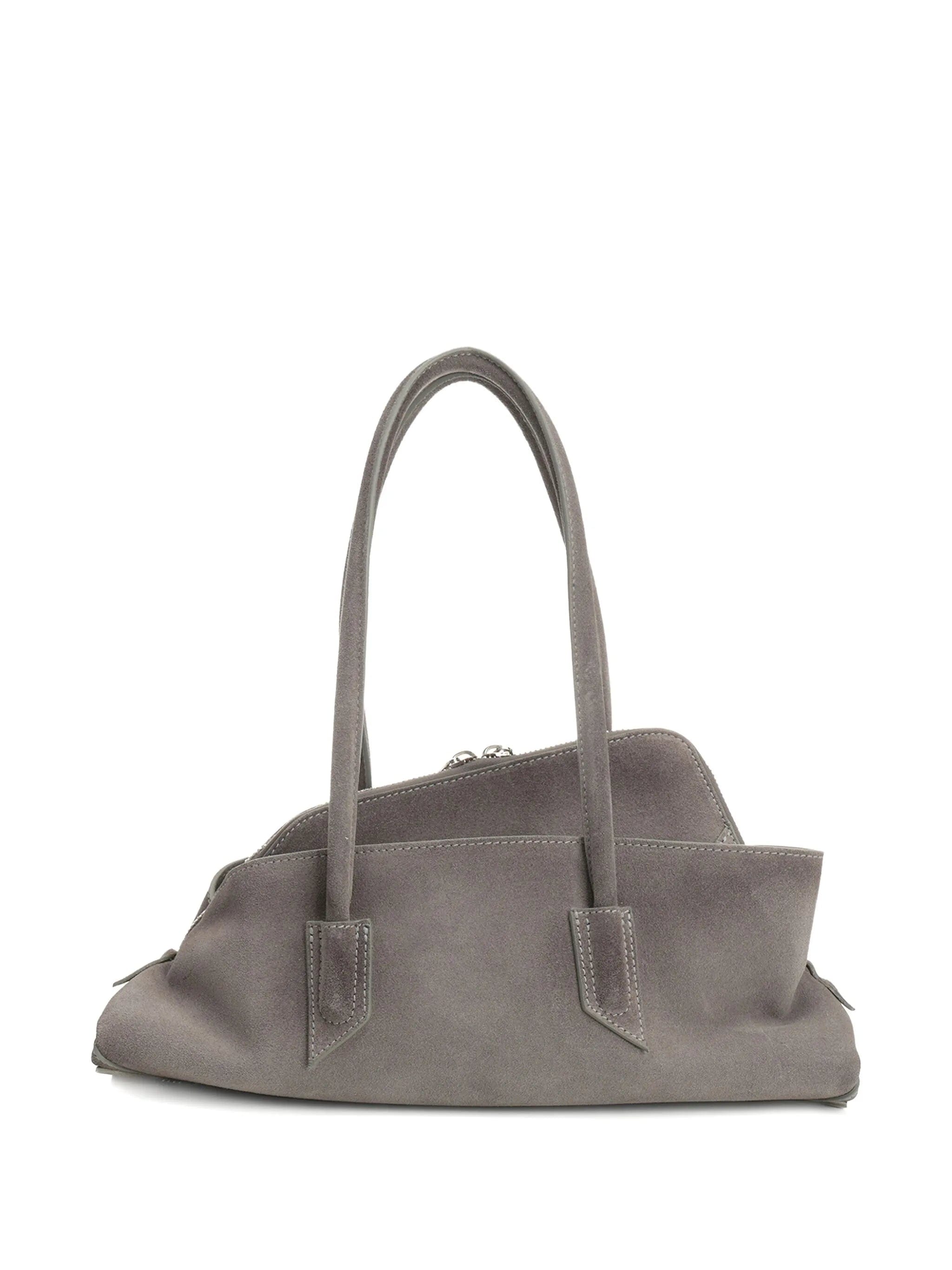The Attico small La Passeggiata suede shoulder bag
