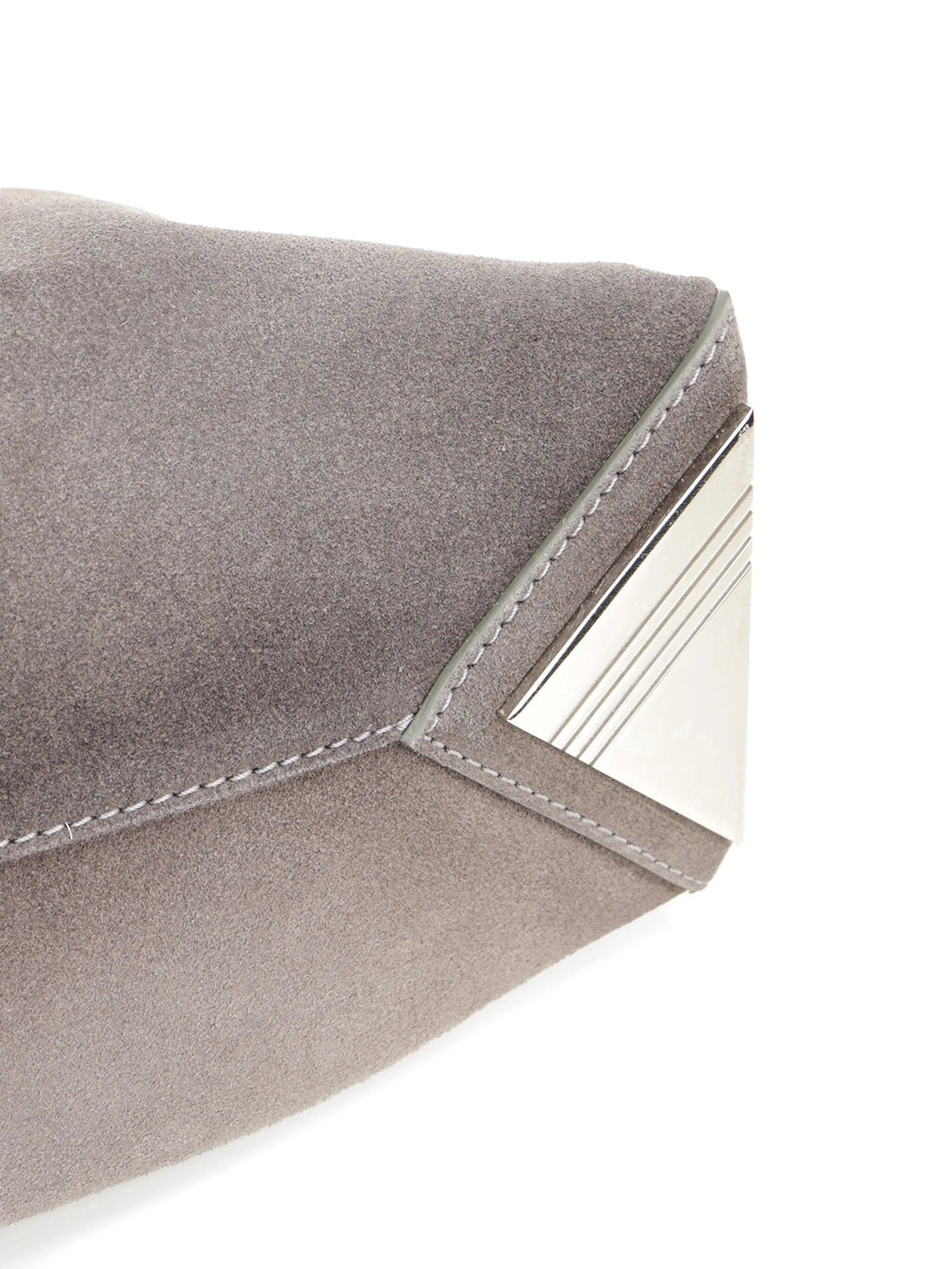 The Attico small La Passeggiata suede shoulder bag