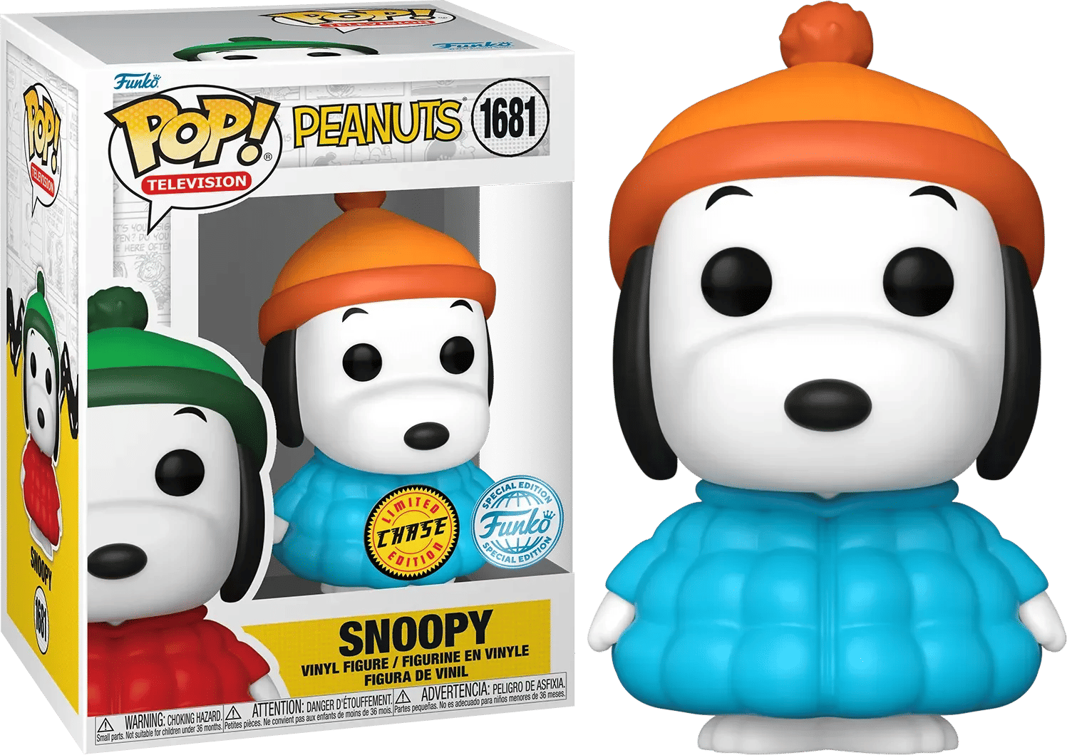 Funko Peanuts - Snoopy in Coat (with chase) US Exclusive Pop! Vinyl [RS]