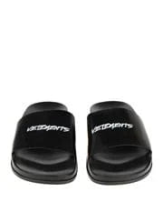 Vetements Logo Leather Slides