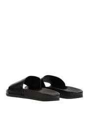 Vetements Logo Leather Slides