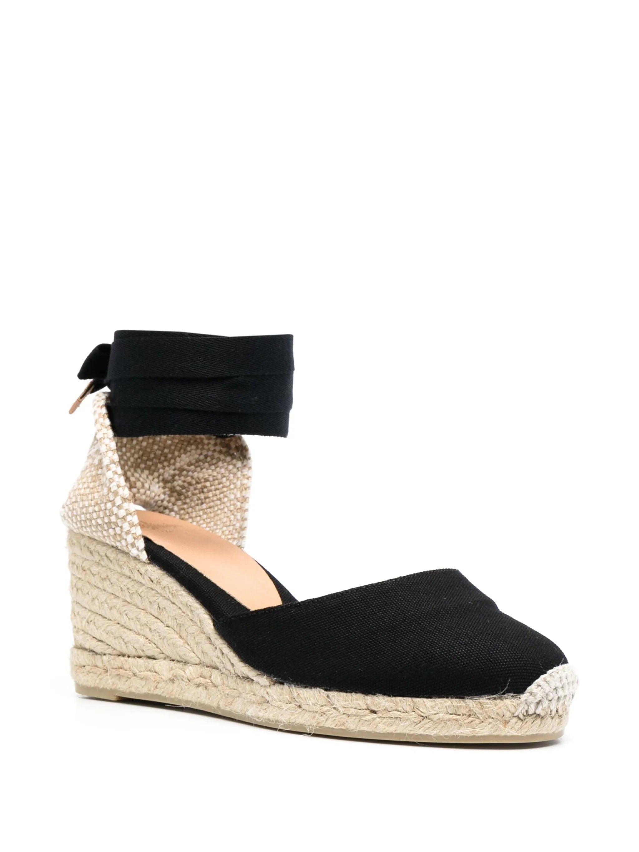 Castañer Carina lace - up wedge espadrilles