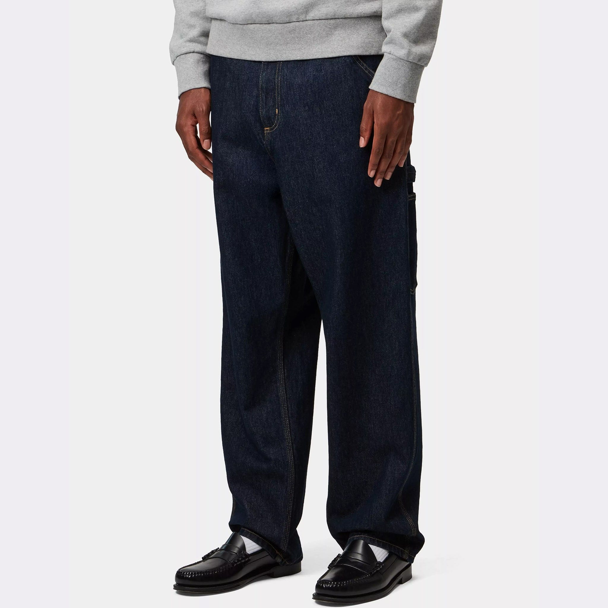 Carhartt WIP Single Knee Pant L32 (Blue Rinsed)