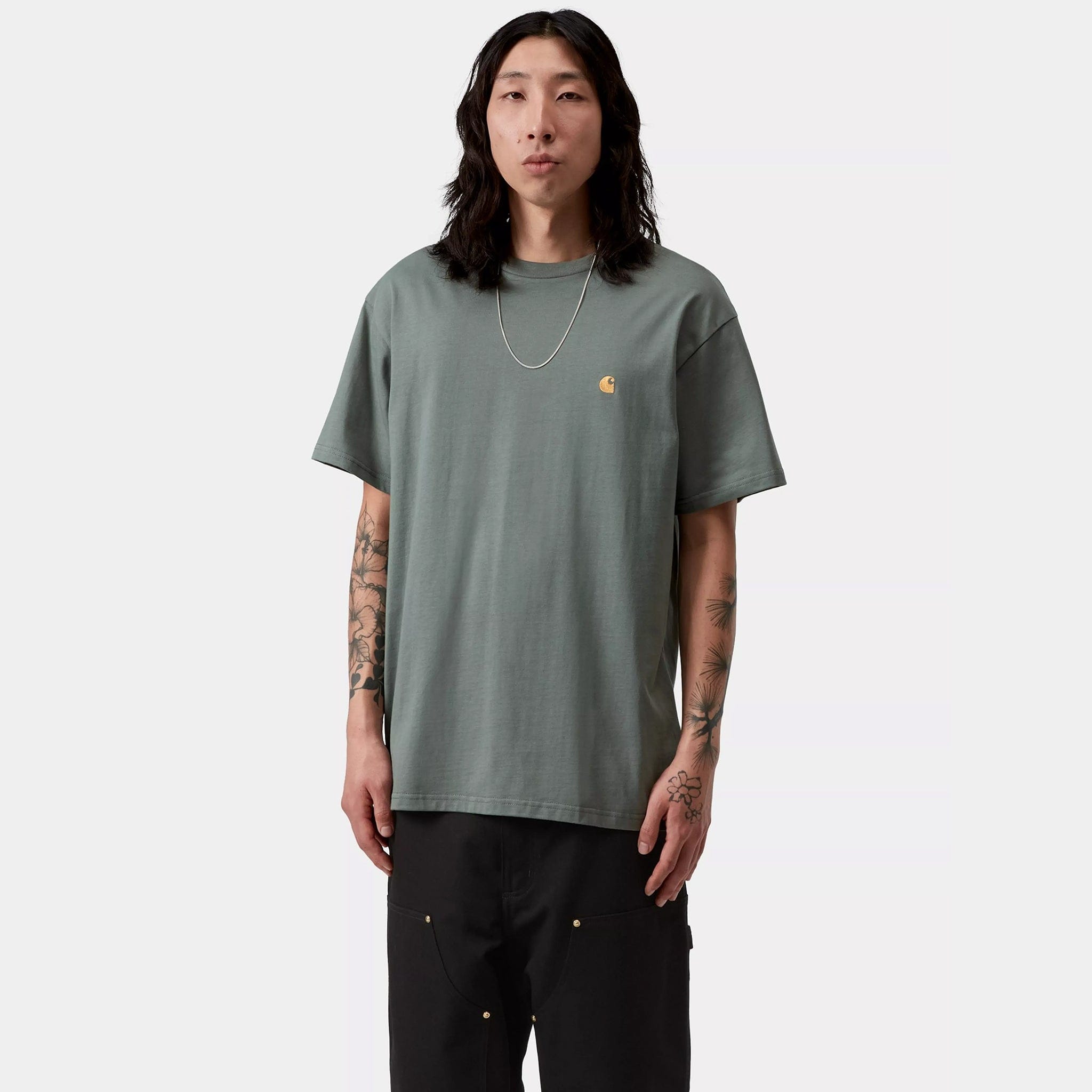 Carhartt WIP S/S Chase T-Shirt (Velvet Green/Gold)