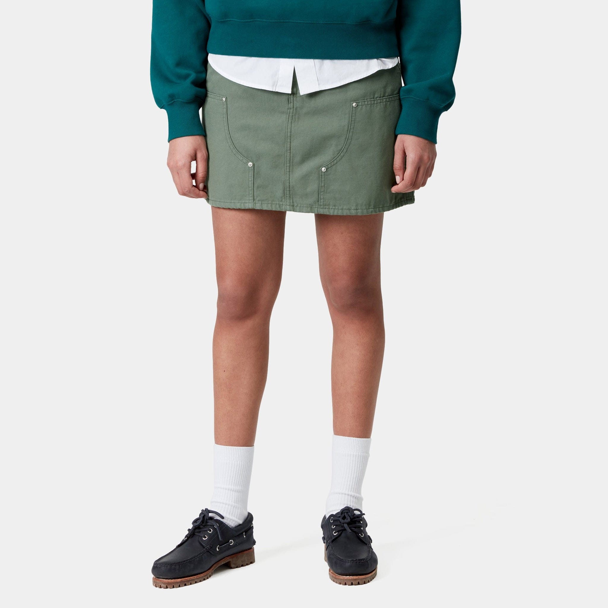Carhartt WIP W' Maeve Double Knee Skirt (Park Stone)
