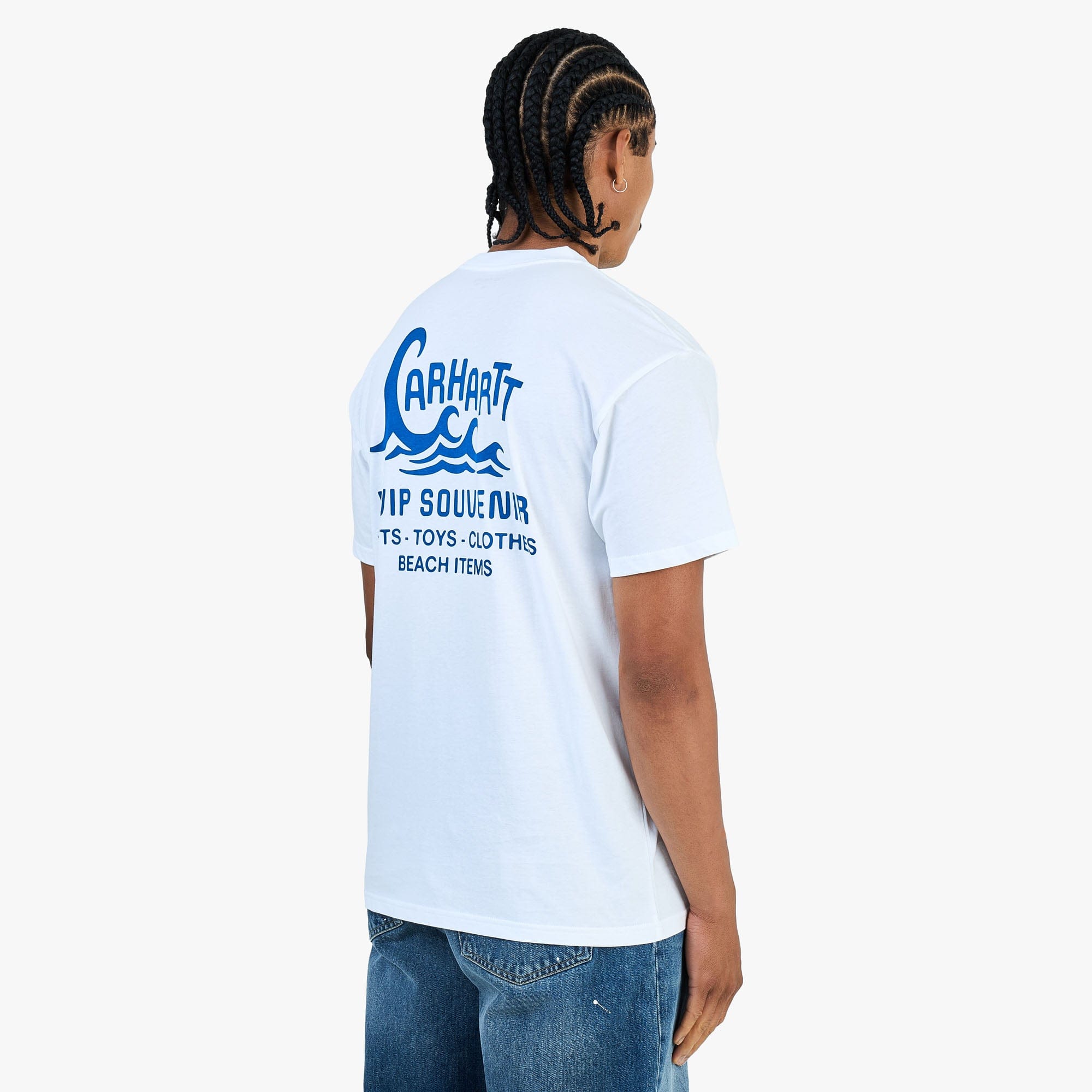 Carhartt WIP Waves T - Shirt / White