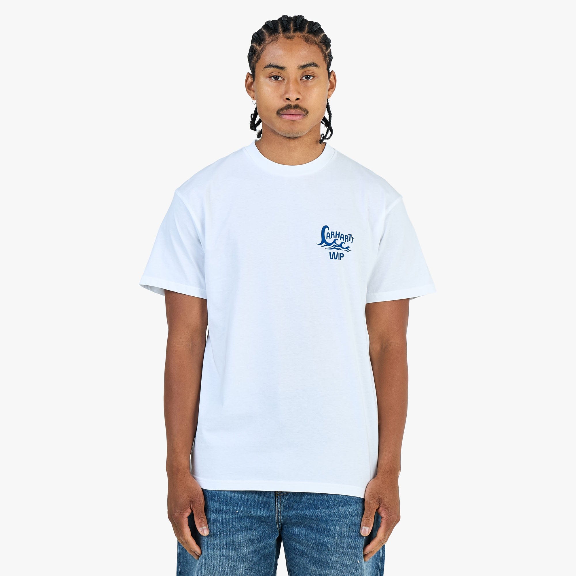 Carhartt WIP Waves T - Shirt / White
