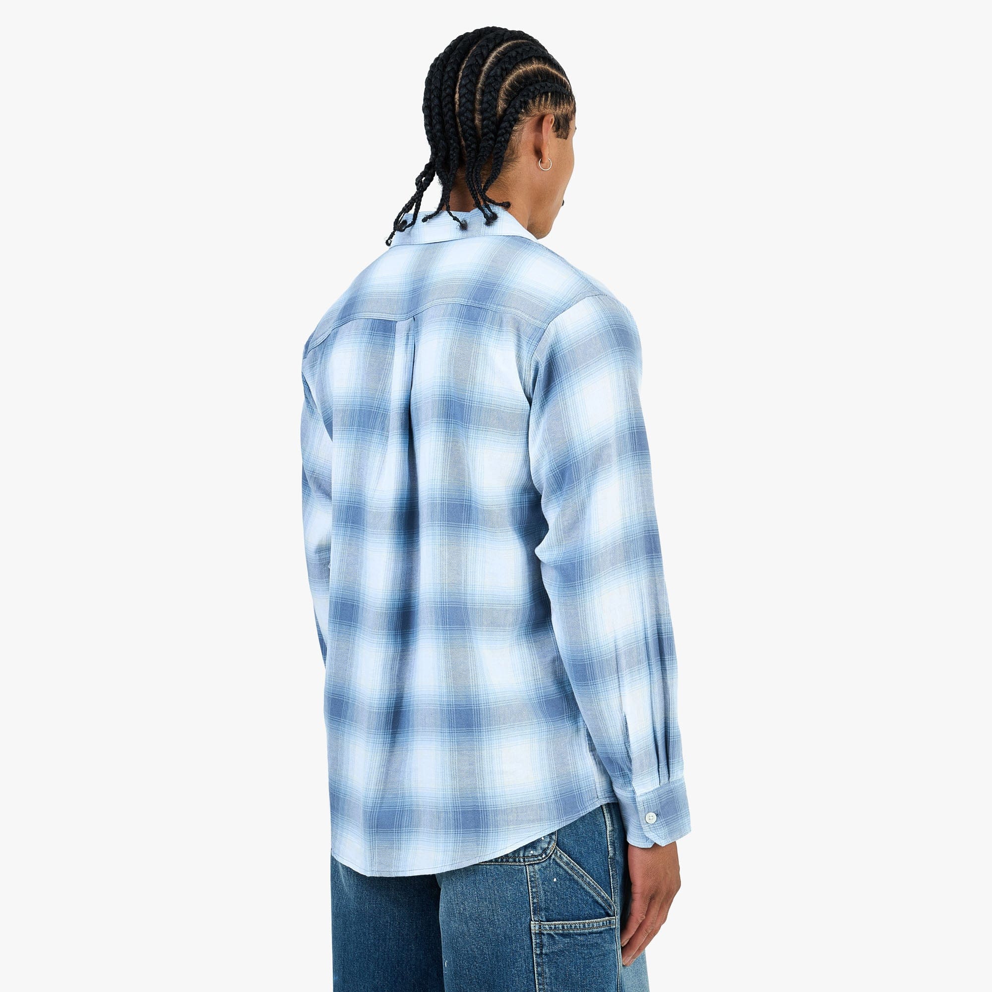 Carhartt WIP Longsleeve Tyers Shirt Tyers Check / Shady Blue