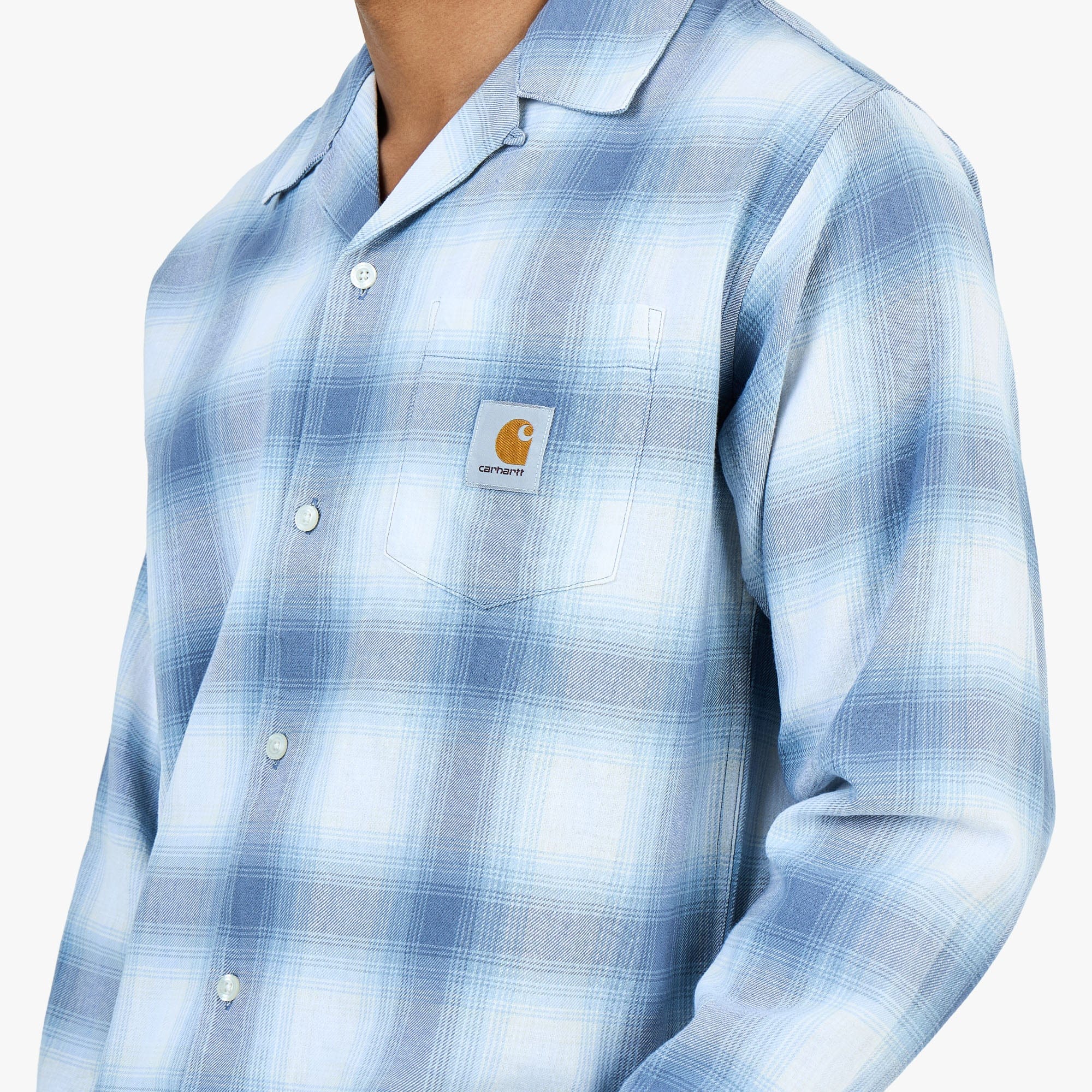 Carhartt WIP Longsleeve Tyers Shirt Tyers Check / Shady Blue