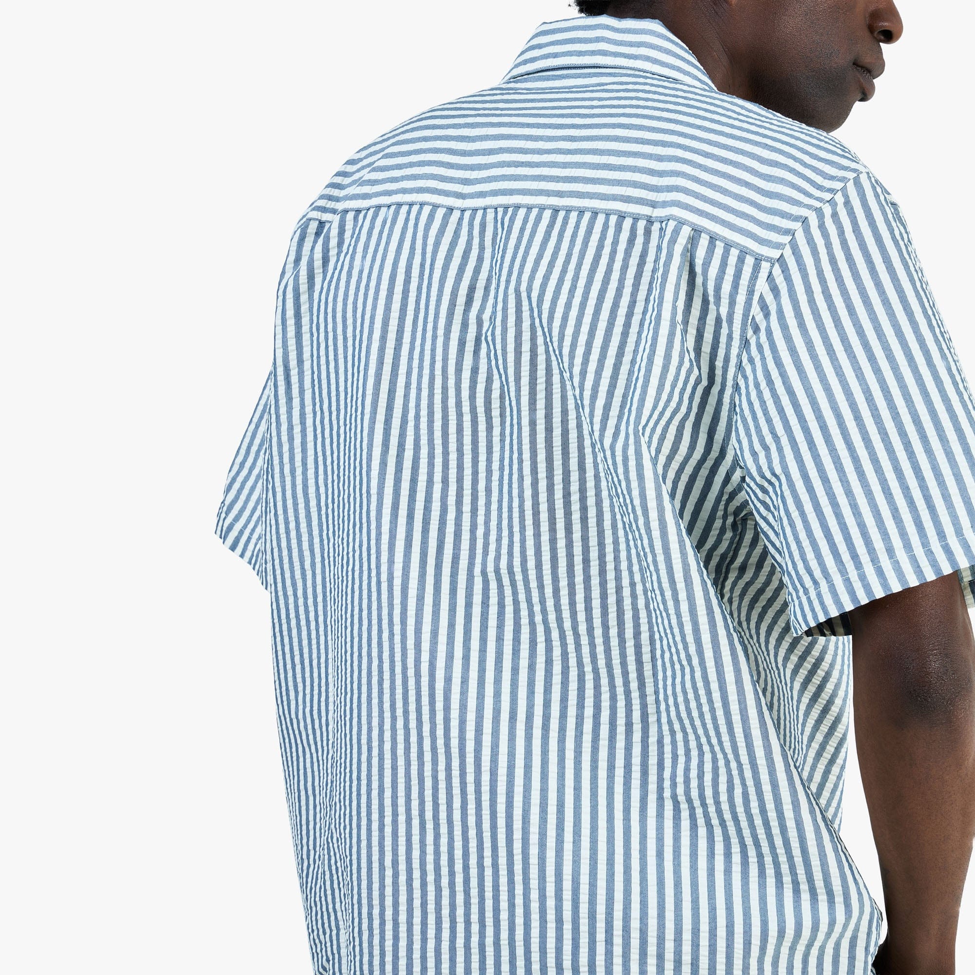 Carhartt WIP Leavel Shirt Leavel Stripe / Blue River - Wax