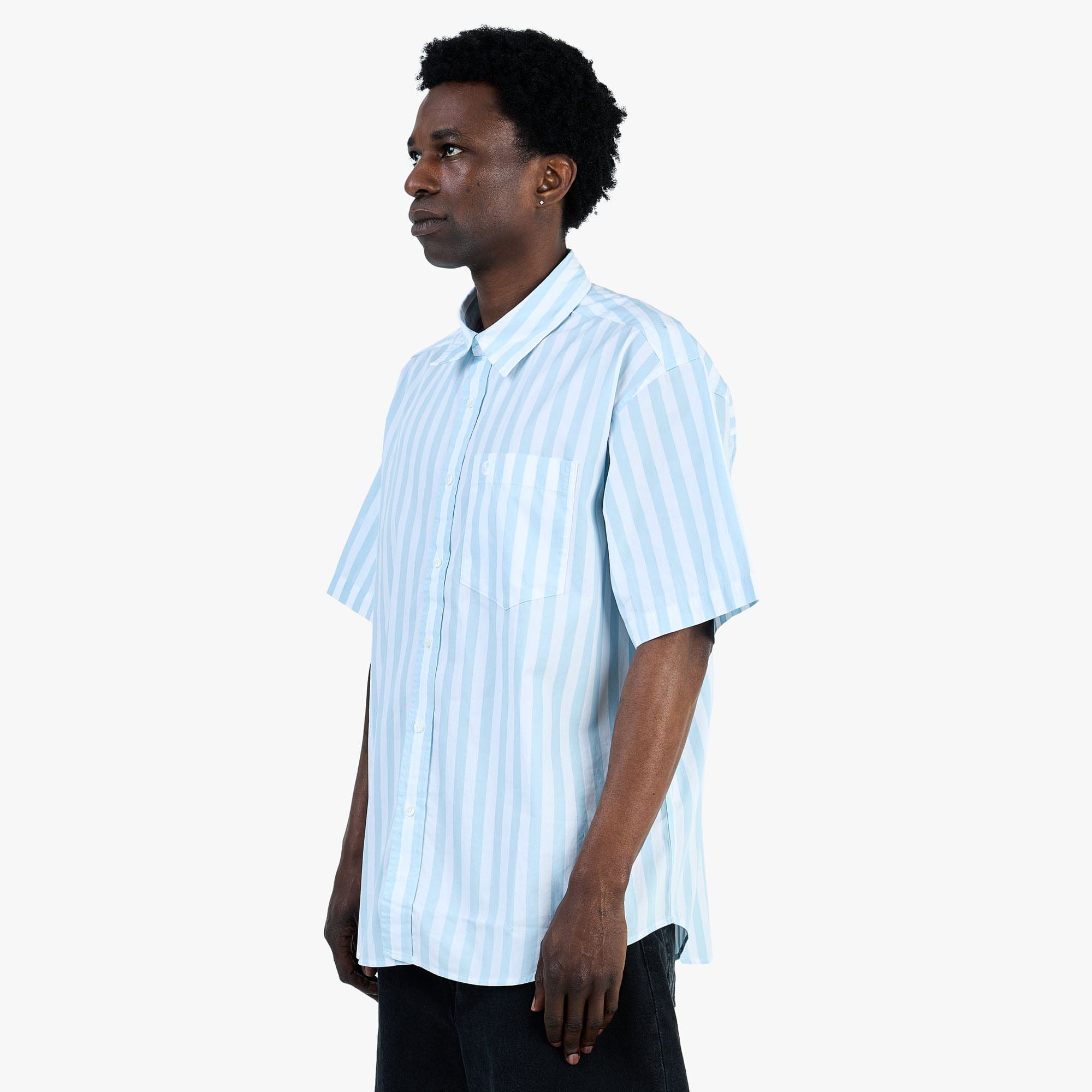 Carhartt WIP Royce Shirt Royce Stripe / Icaria - White