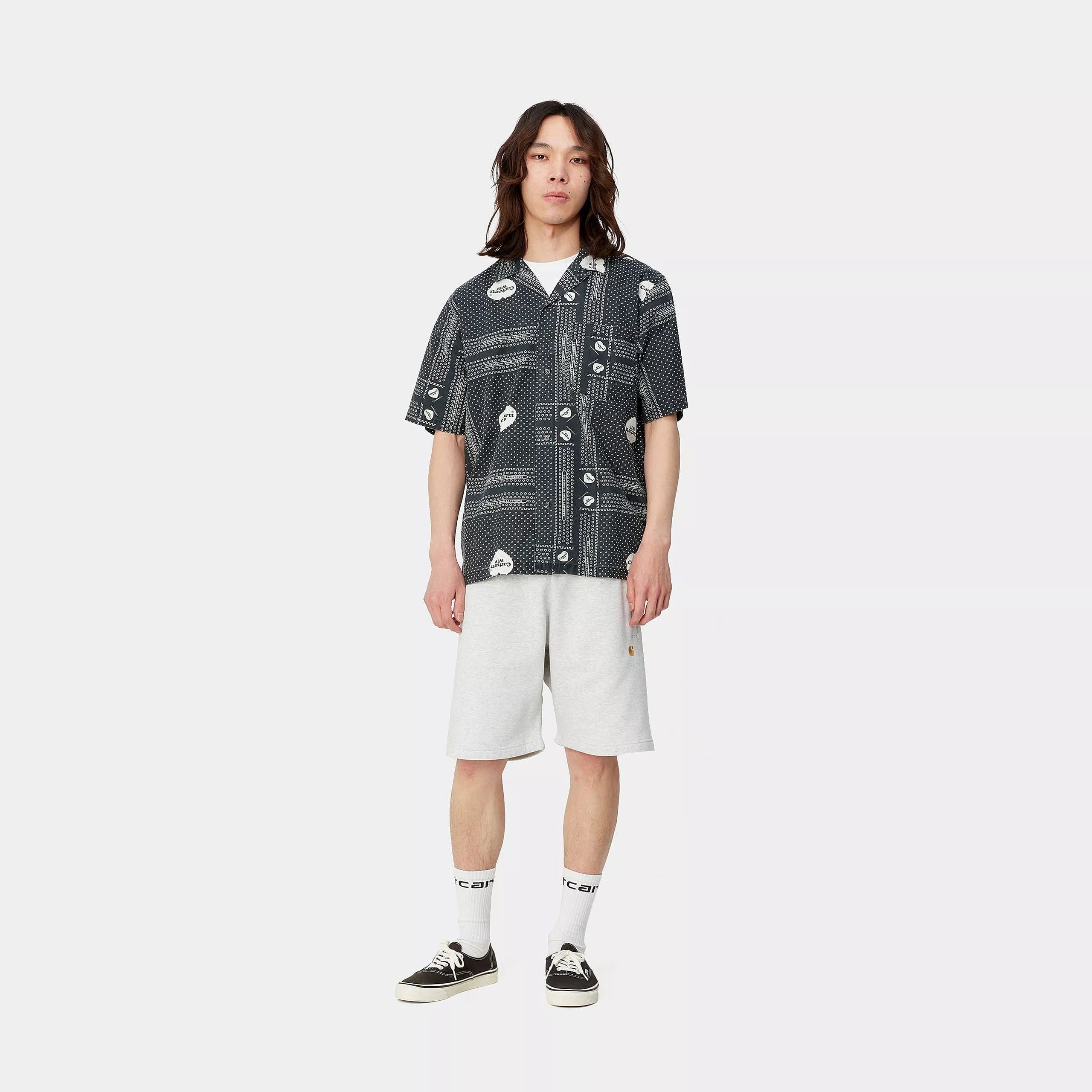 Carhartt WIP Chase Sweat Short - Ash Heather