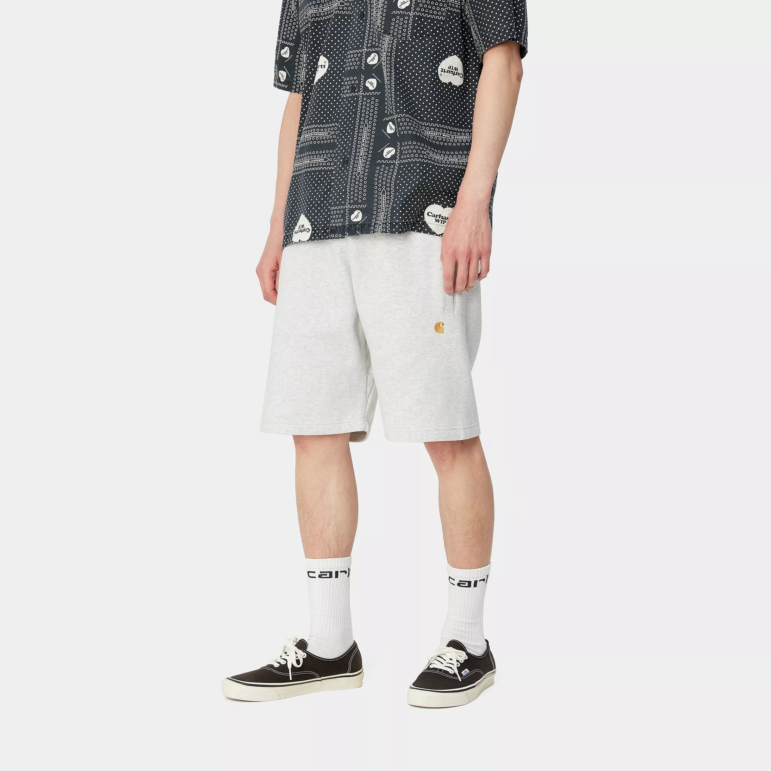 Carhartt WIP Chase Sweat Short - Ash Heather