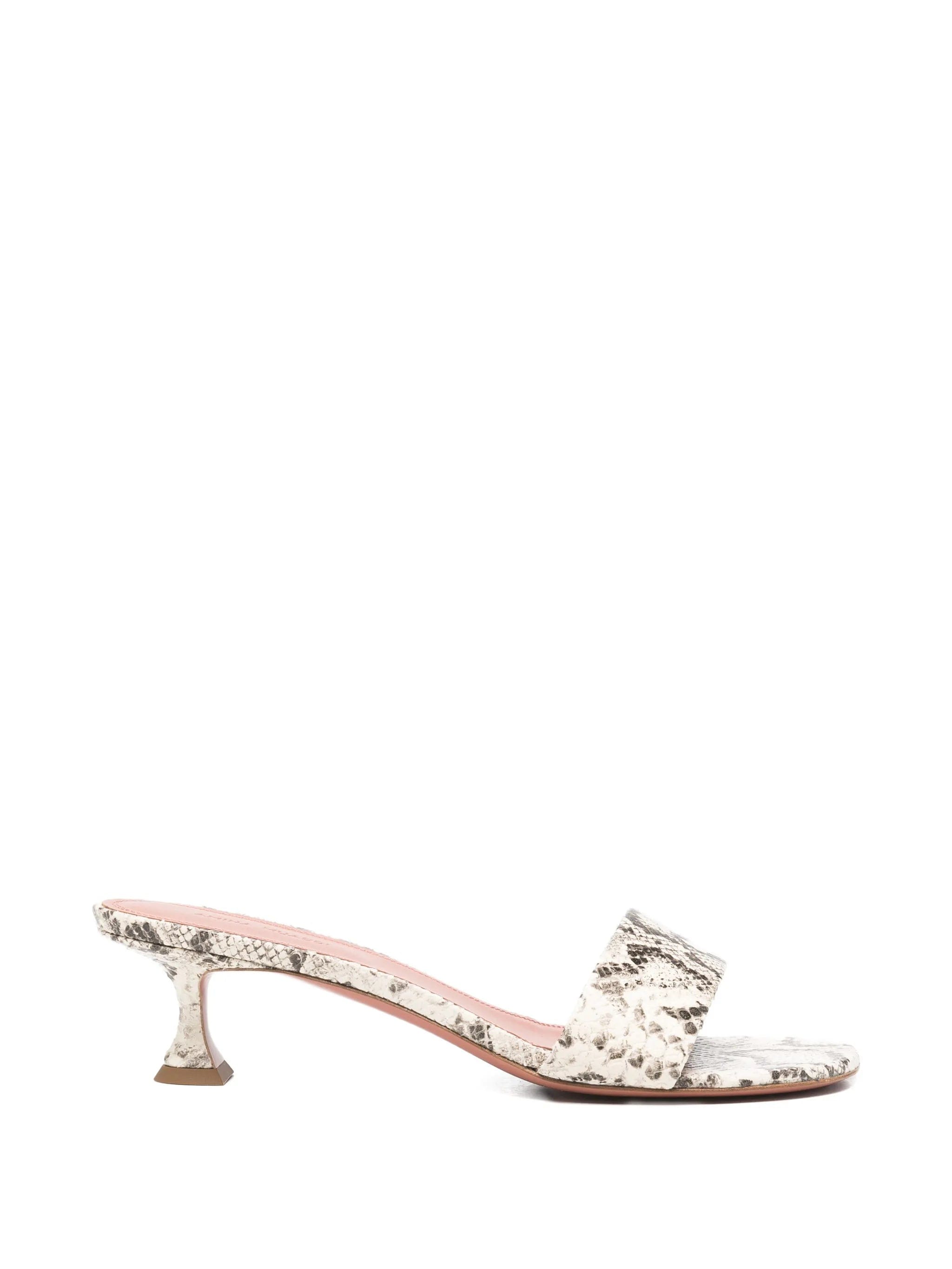 Amina Muaddi Andreea snake - print sandals