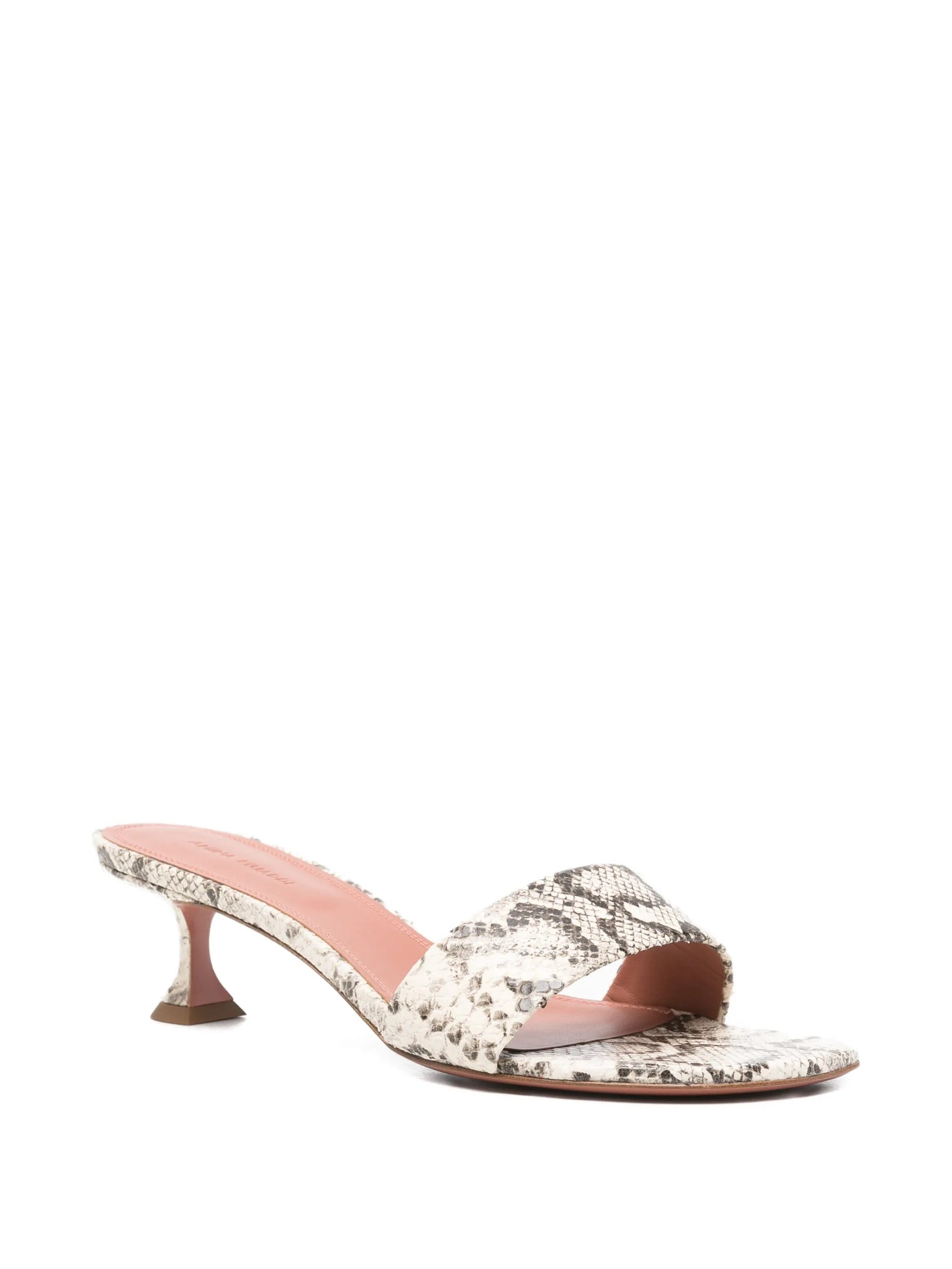 Amina Muaddi Andreea snake - print sandals