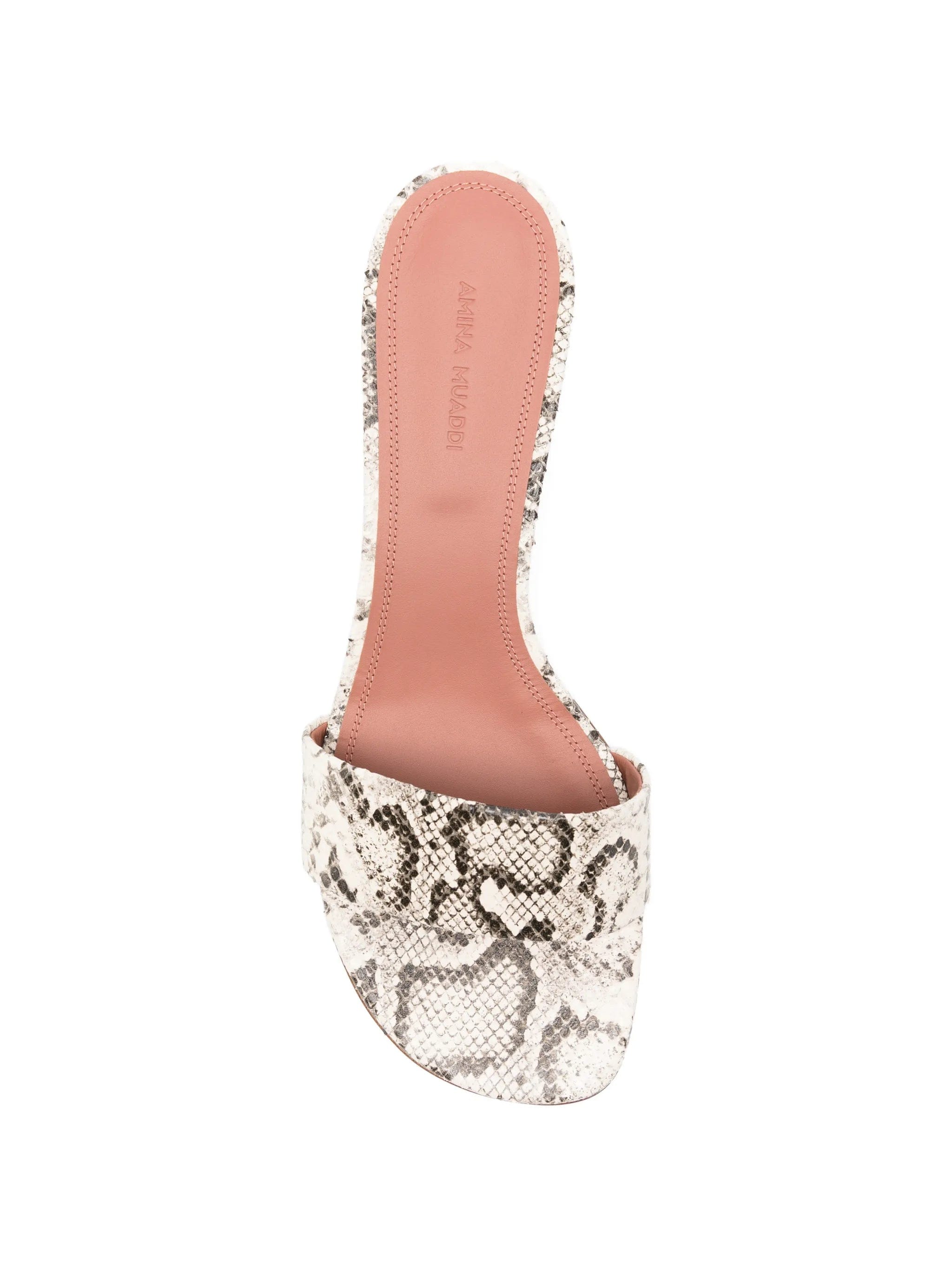 Amina Muaddi Andreea snake - print sandals