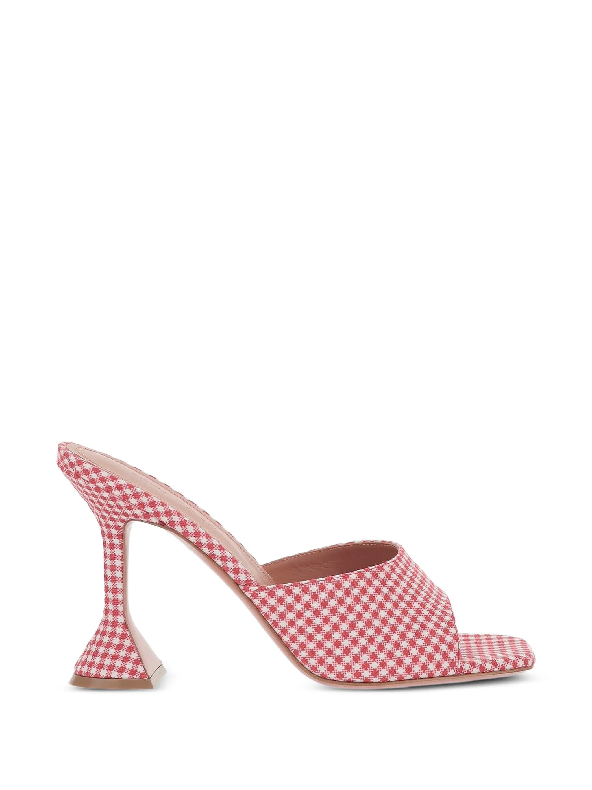 Amina Muaddi Lupita gingham sandals