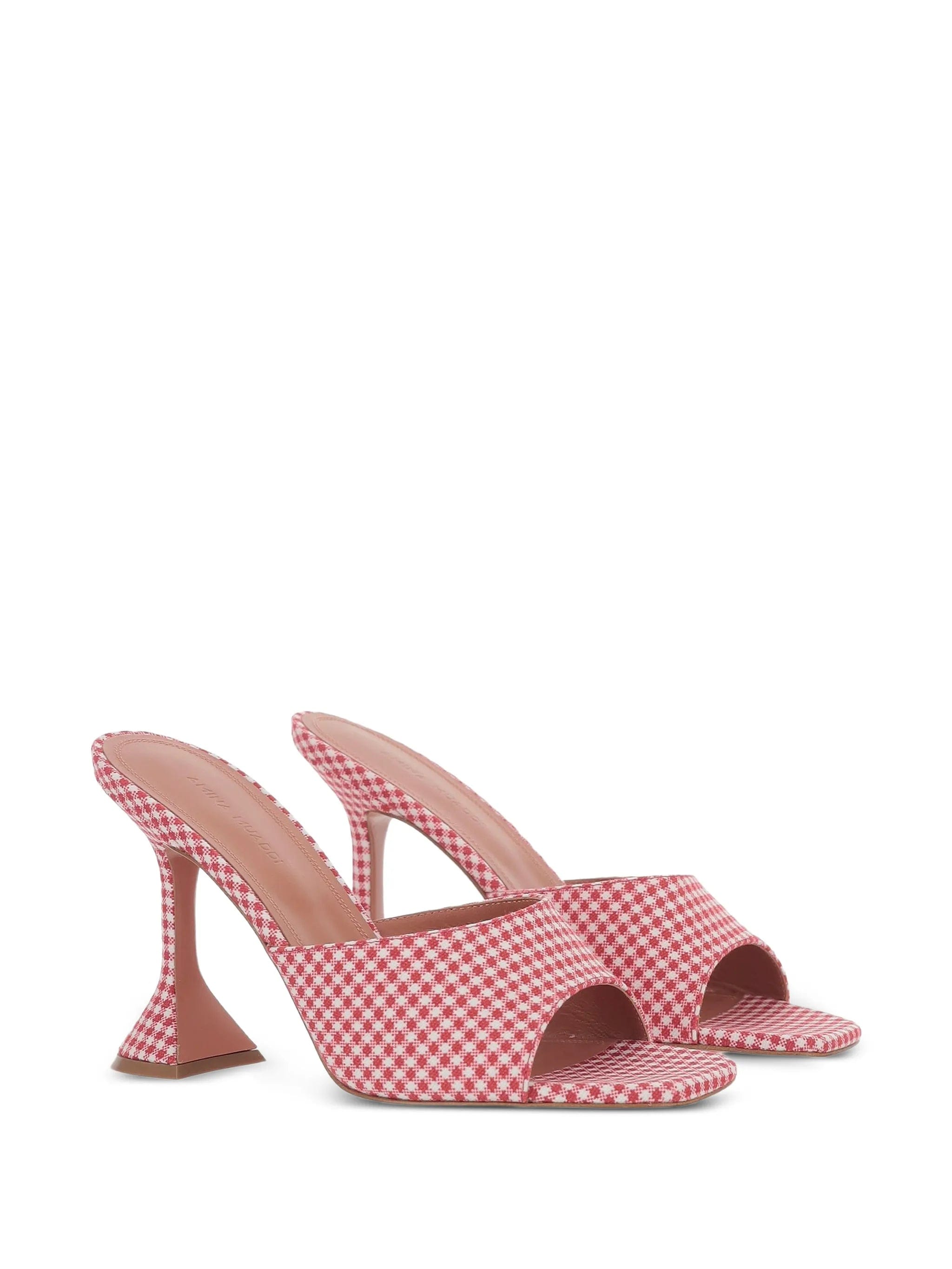 Amina Muaddi Lupita gingham sandals