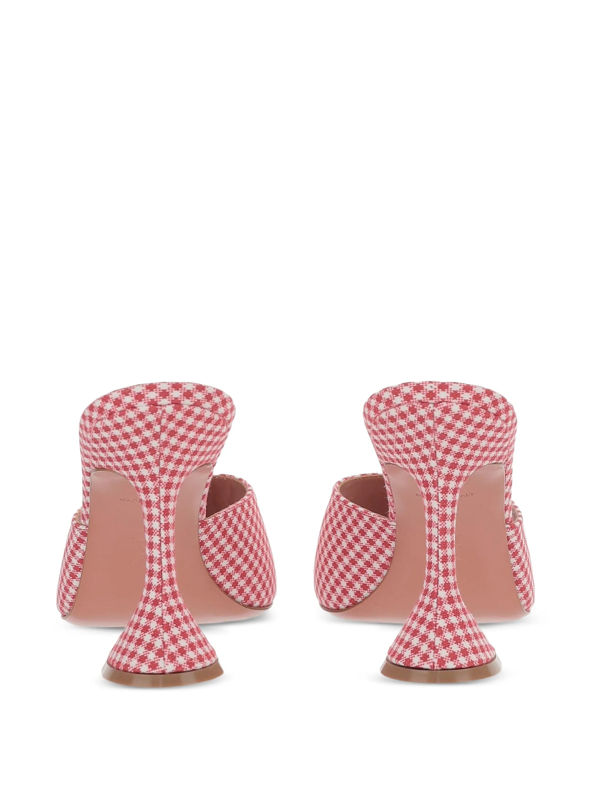 Amina Muaddi Lupita gingham sandals