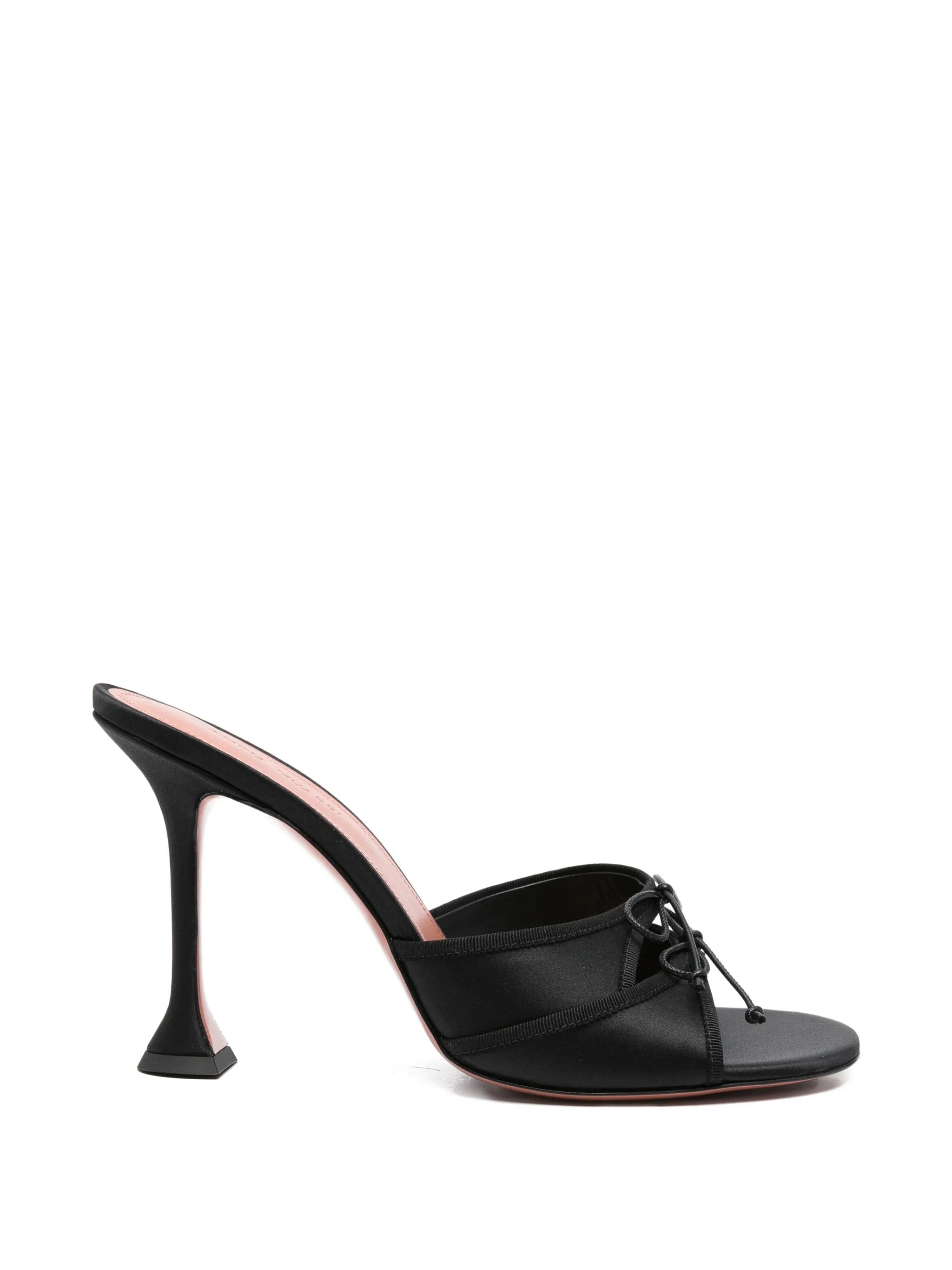 Amina Muaddi Eleonora bow sandals