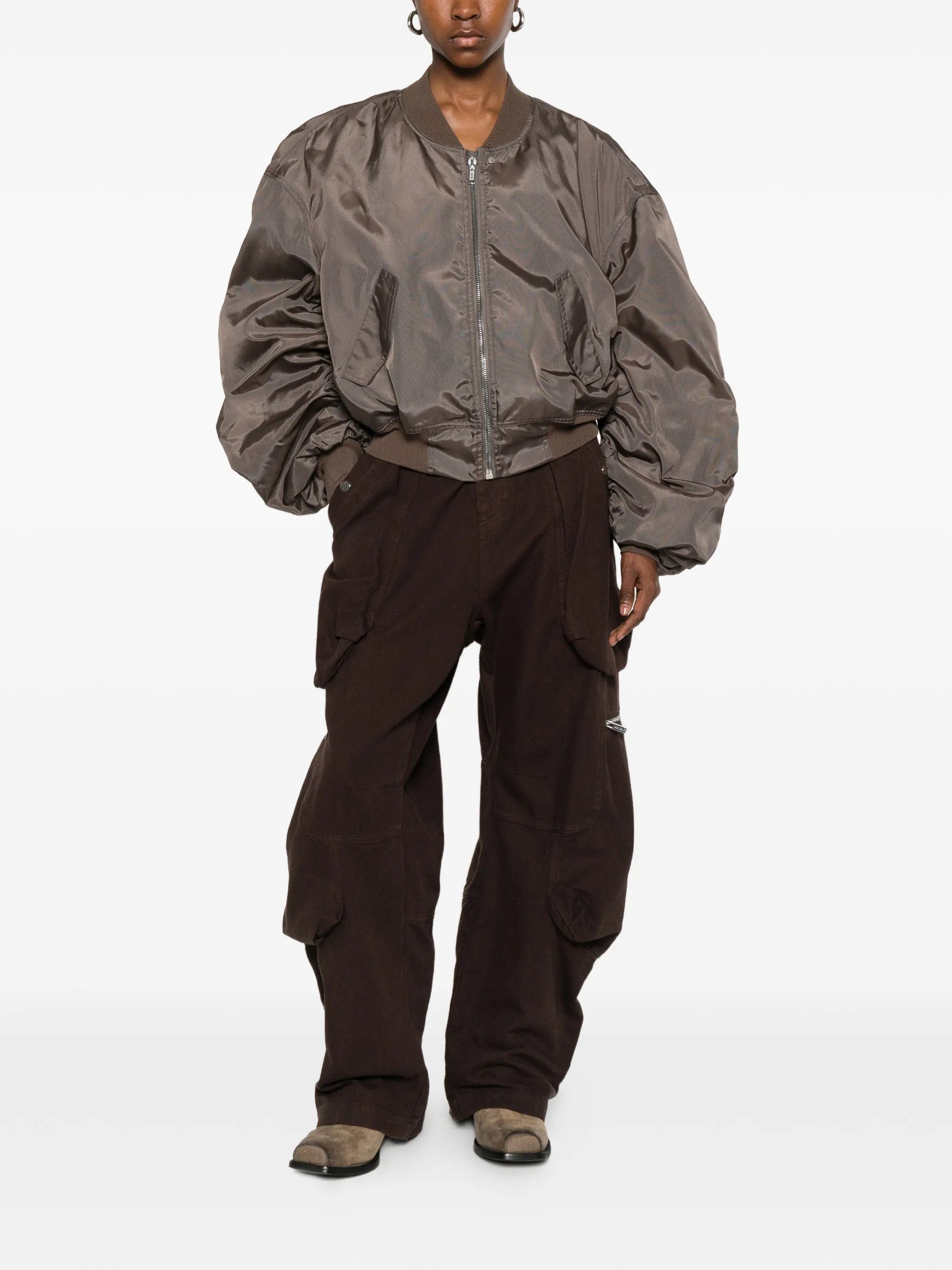 Rick Owens padded zip - up bomber jacket