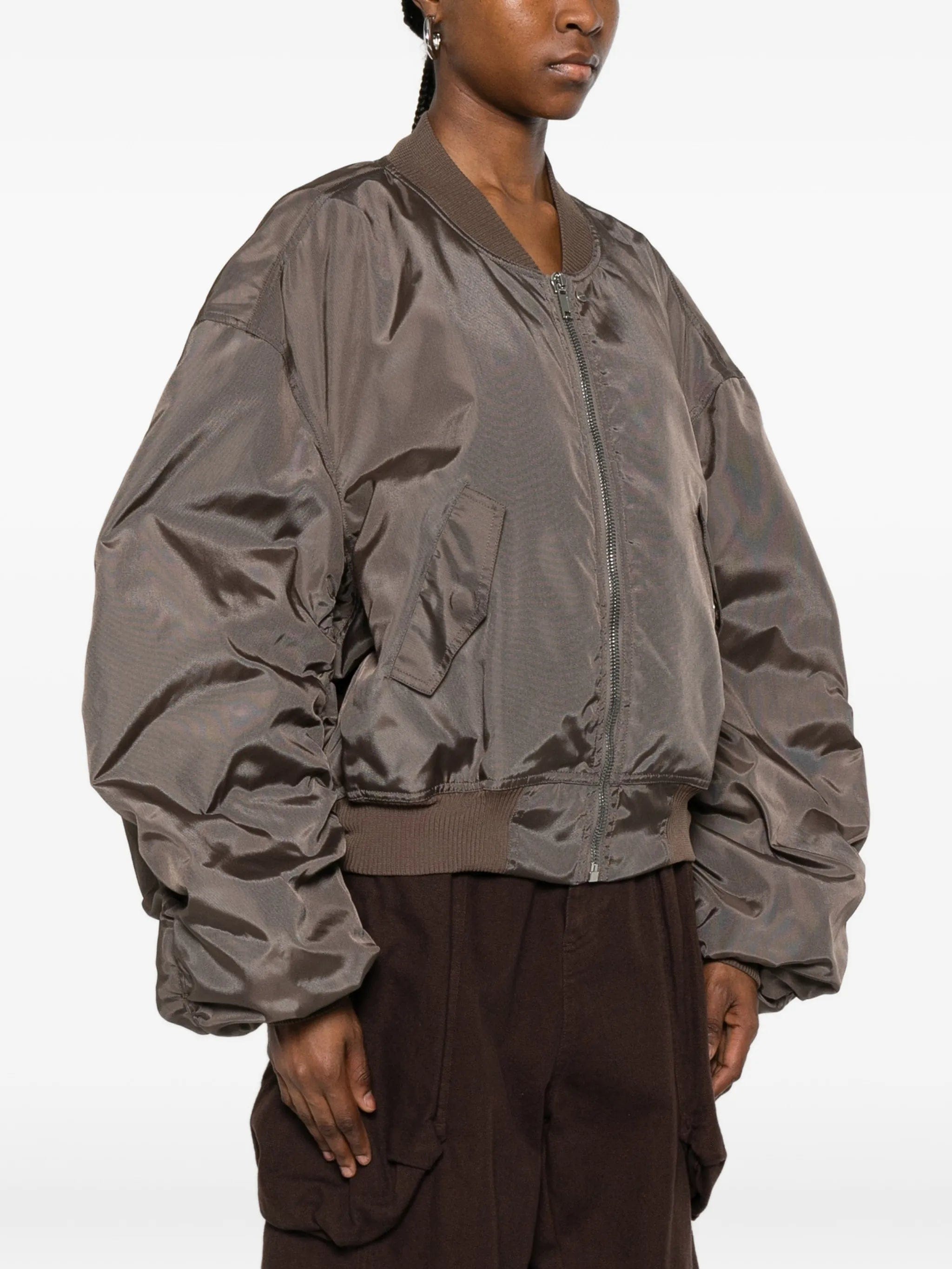 Rick Owens padded zip - up bomber jacket