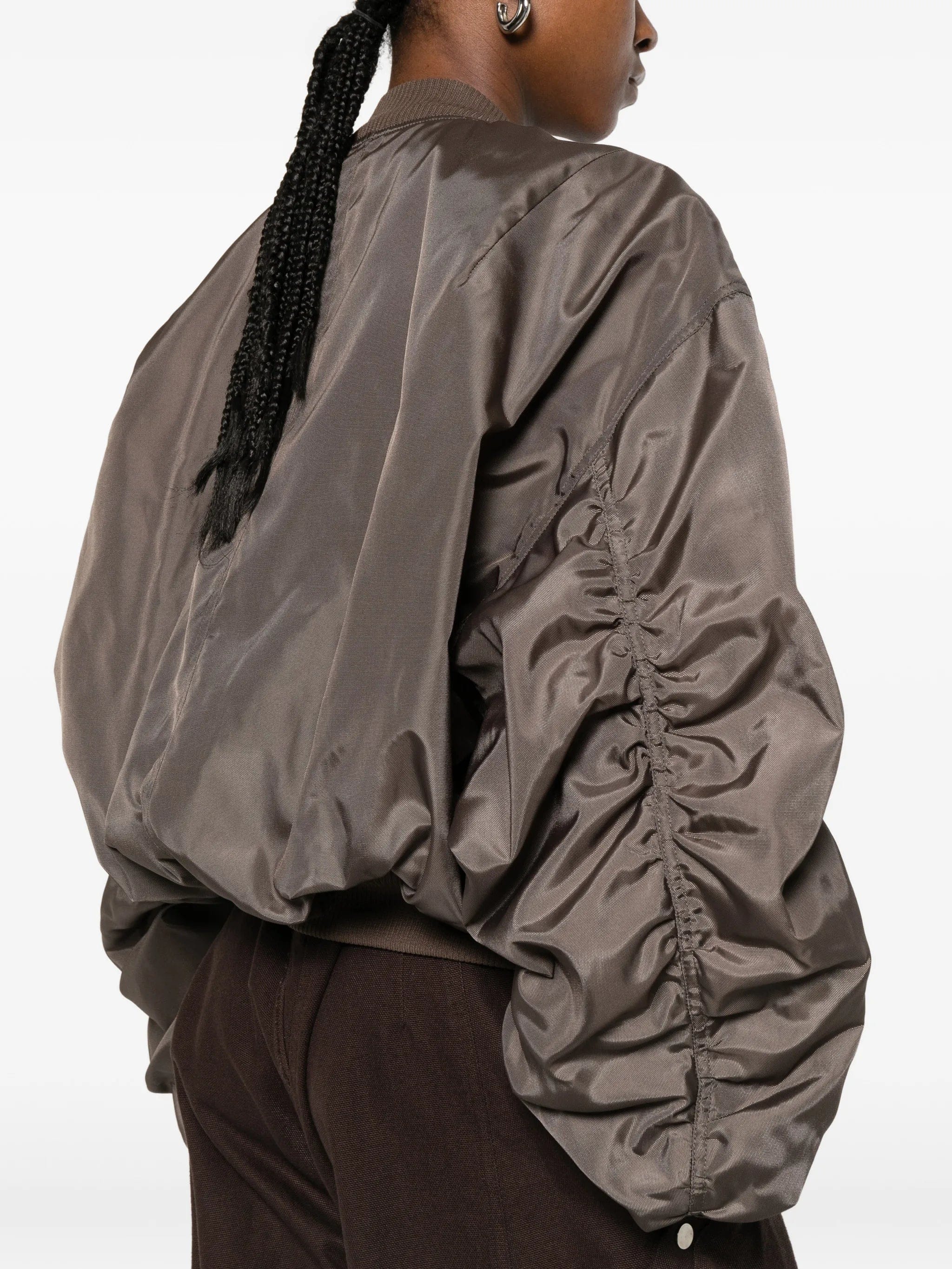 Rick Owens padded zip - up bomber jacket