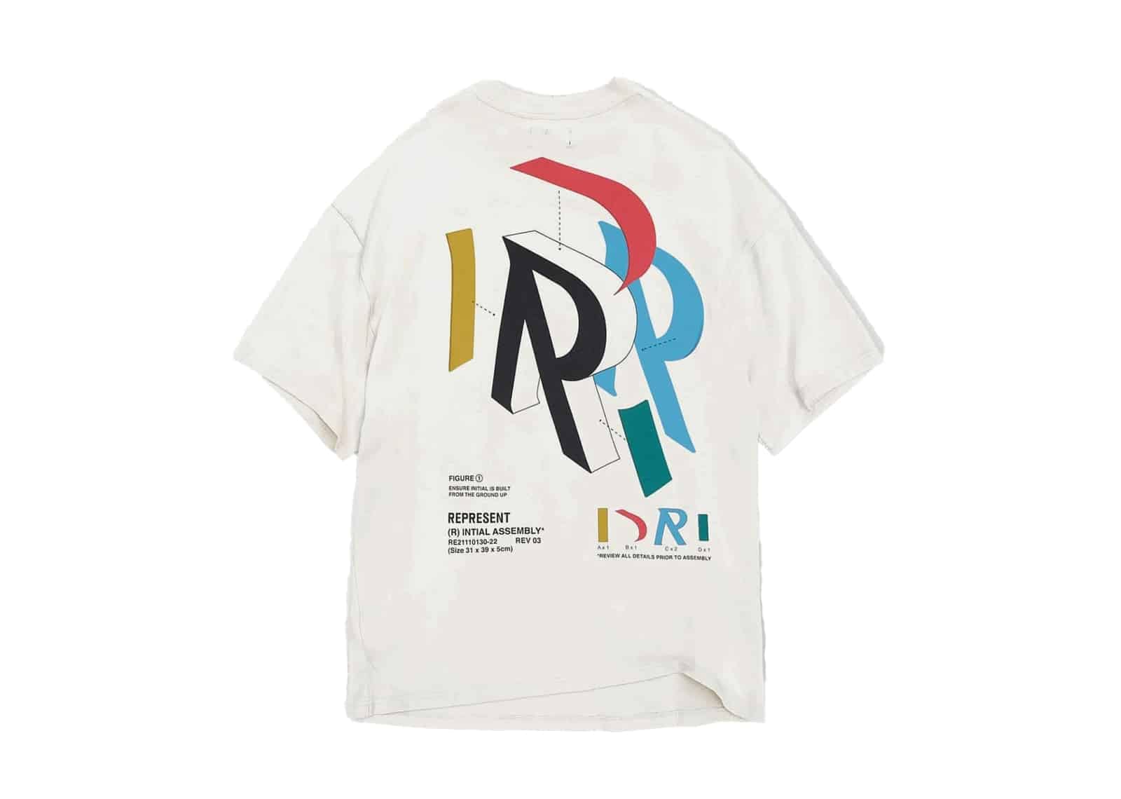 Represent Initial Assembly T-Shirt Flat White