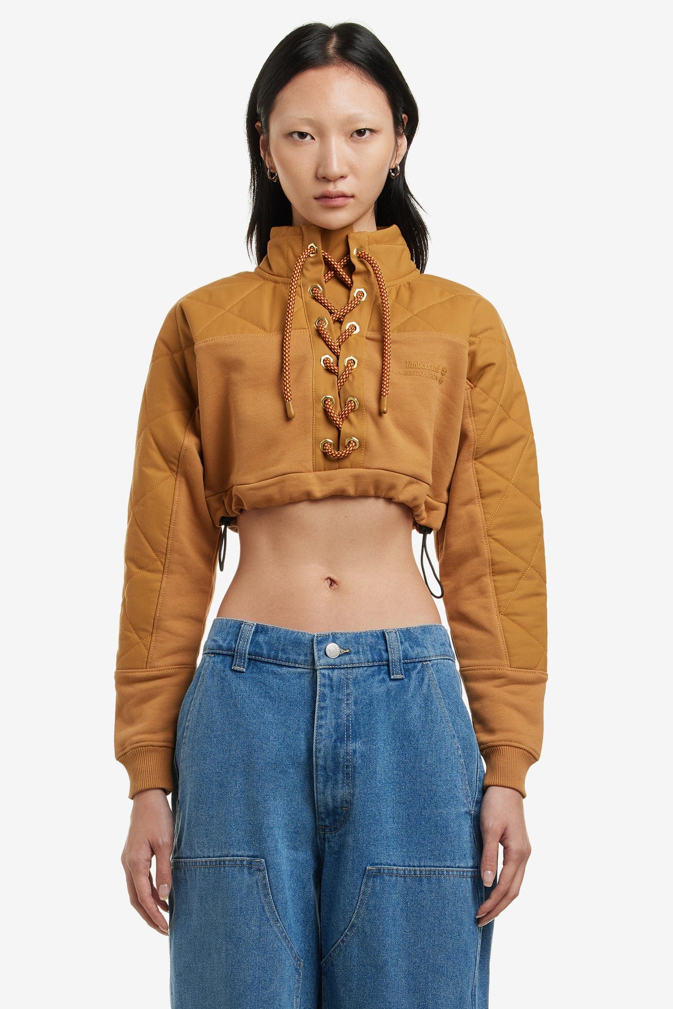 Timberland X HUMBERTO LEON CROPPED RUGBY SWEATSHIRT
