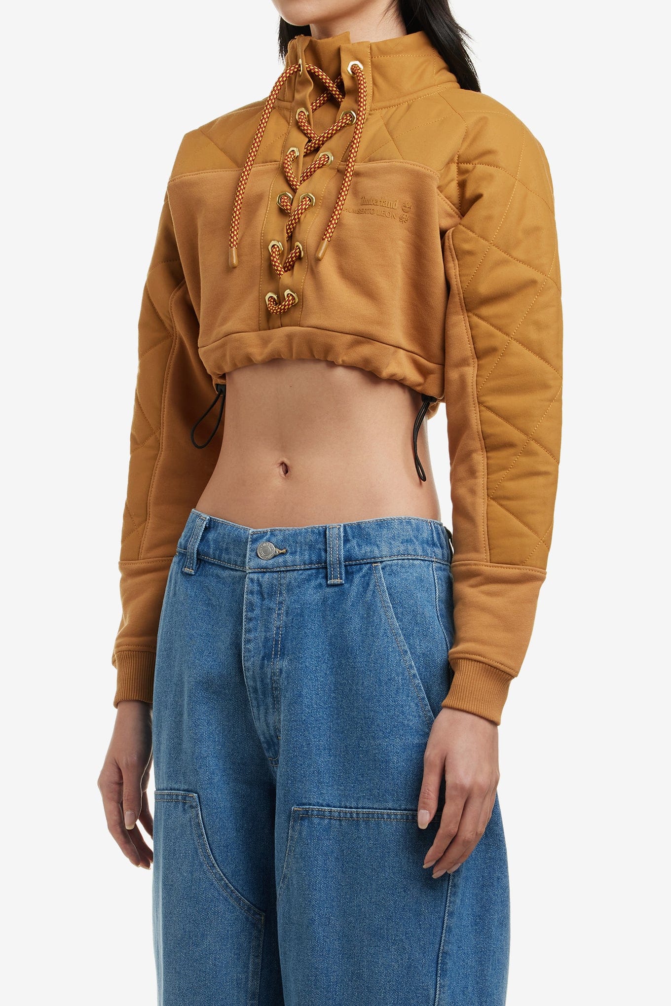 Timberland X HUMBERTO LEON CROPPED RUGBY SWEATSHIRT