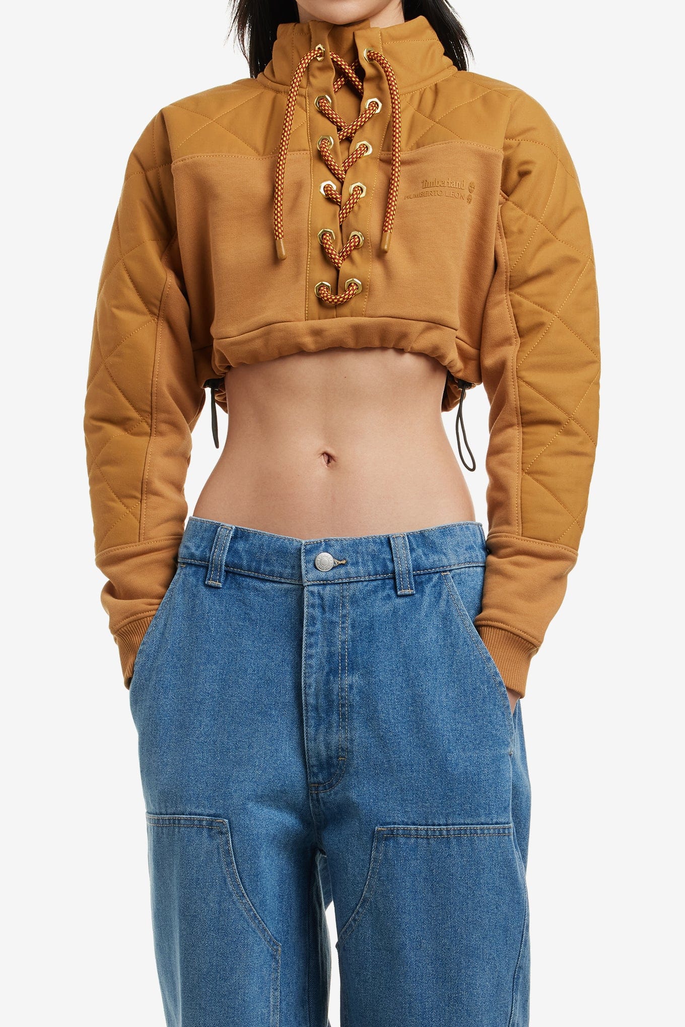 Timberland X HUMBERTO LEON CROPPED RUGBY SWEATSHIRT
