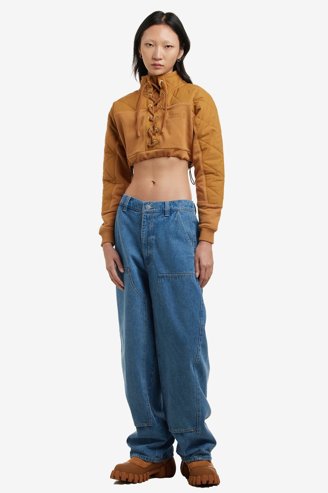 Timberland X HUMBERTO LEON CROPPED RUGBY SWEATSHIRT