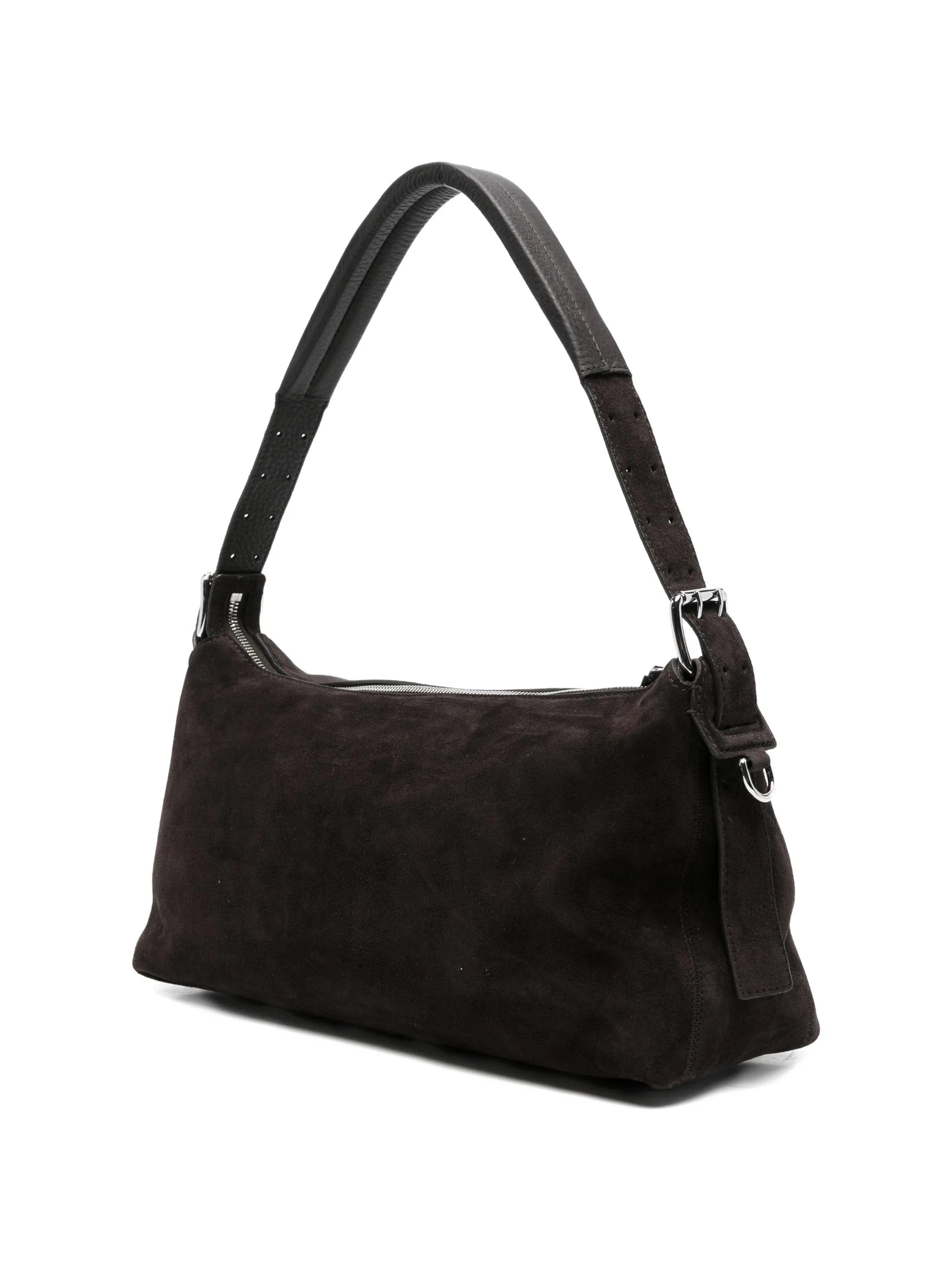 Lemaire belted Baguette bag in suede leather