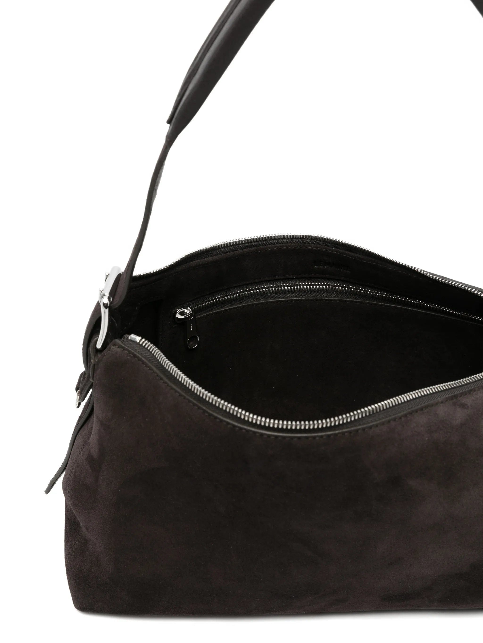 Lemaire belted Baguette bag in suede leather